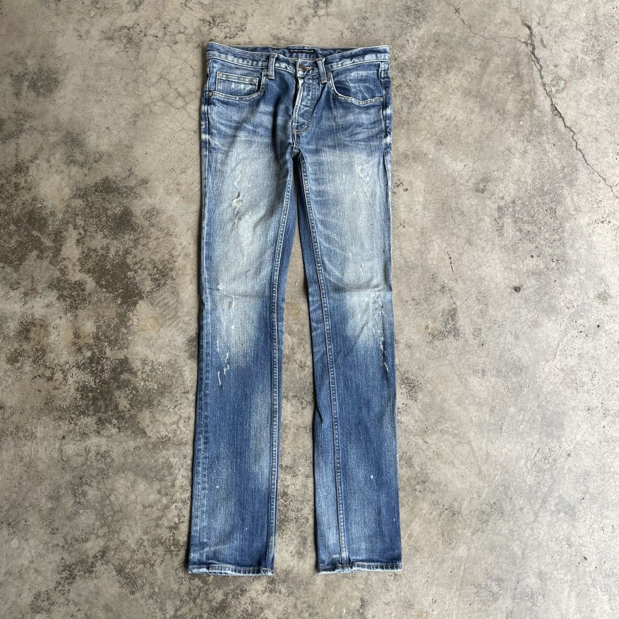 Lounge Lizard 🔥🇯🇵Lounge Lizard Stoned Washed Ripped Distress Skinny Jeans Size US 30 / EU 46 - 1 Thumbnail