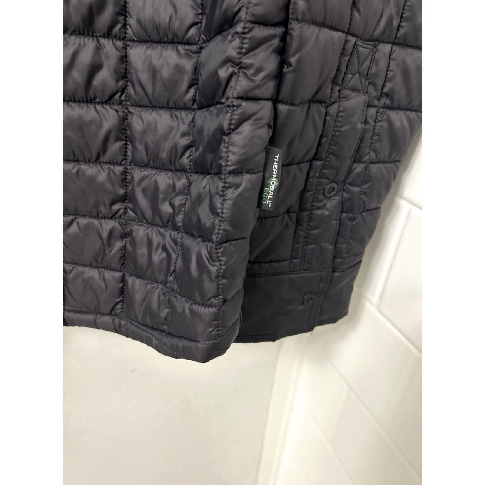 The North Face The North Face Thermoball Eco Jacket Mens M Black Snap L/S Quilted Insulated Lined Nylon - Shirt Jacket Size US M / EU 48-50 / 2 - 5 Thumbnail