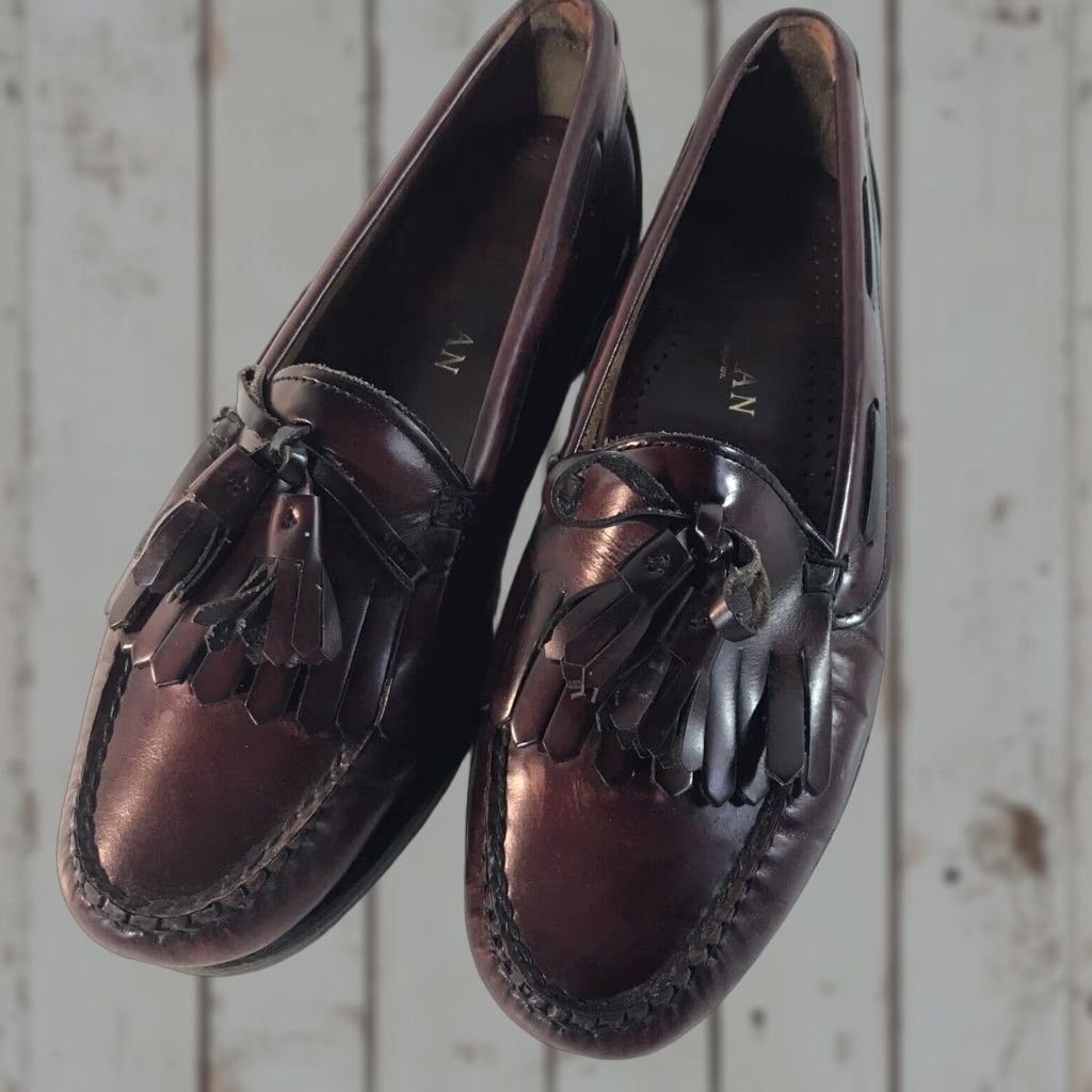 Cole Haan VINTAGE Cole Haan Leather Loafers Men 7.5D Dress  display picture 1