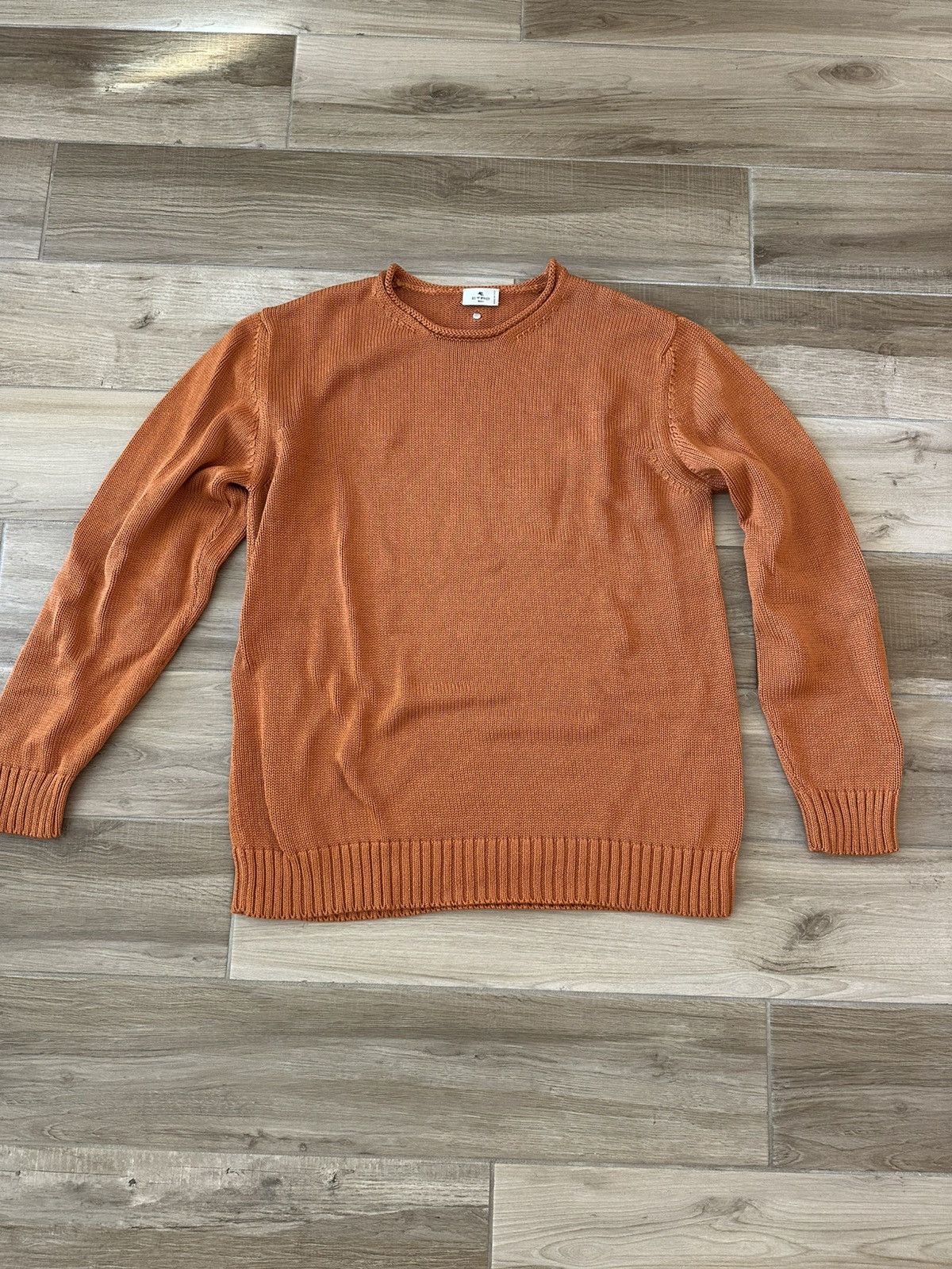Etro Etro Milano Orange Knitted Sweatshirt Size US L / EU 52-54 / 3 - 1 Thumbnail