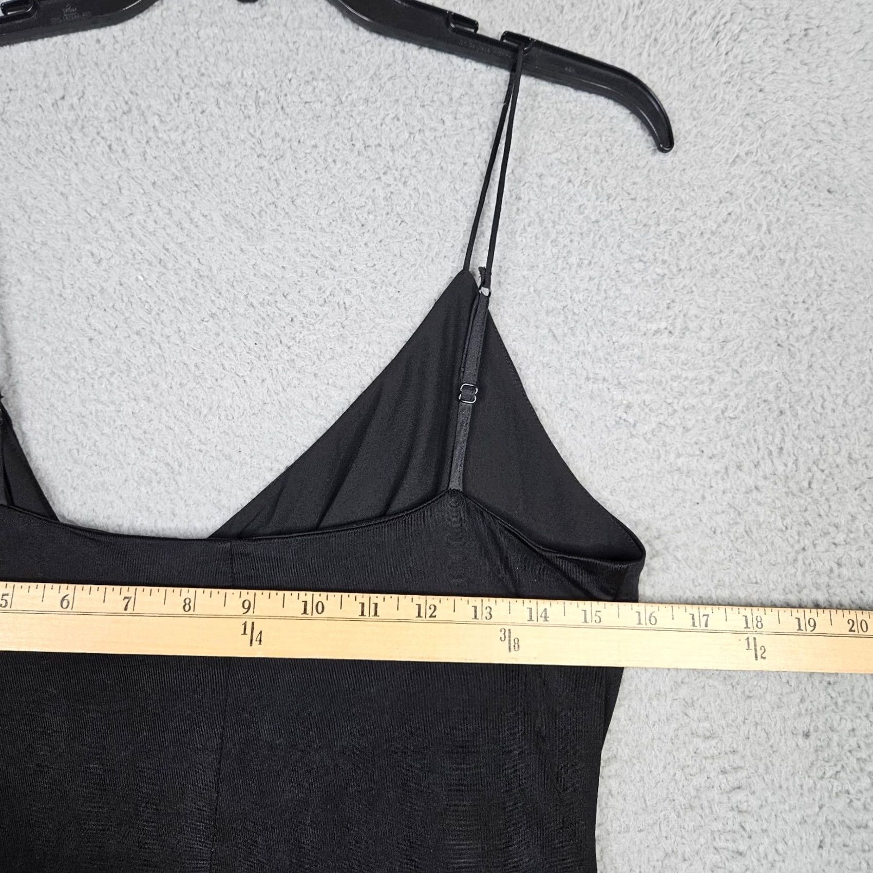 Vintage STYLESTALKER Women's Wrapped V-neck Black Dress S Dress, Black, V-Neck, Wrap, Sleeveless, Knee Length, Regular, Womens Size S / US 4 / IT 40 - 4 Thumbnail