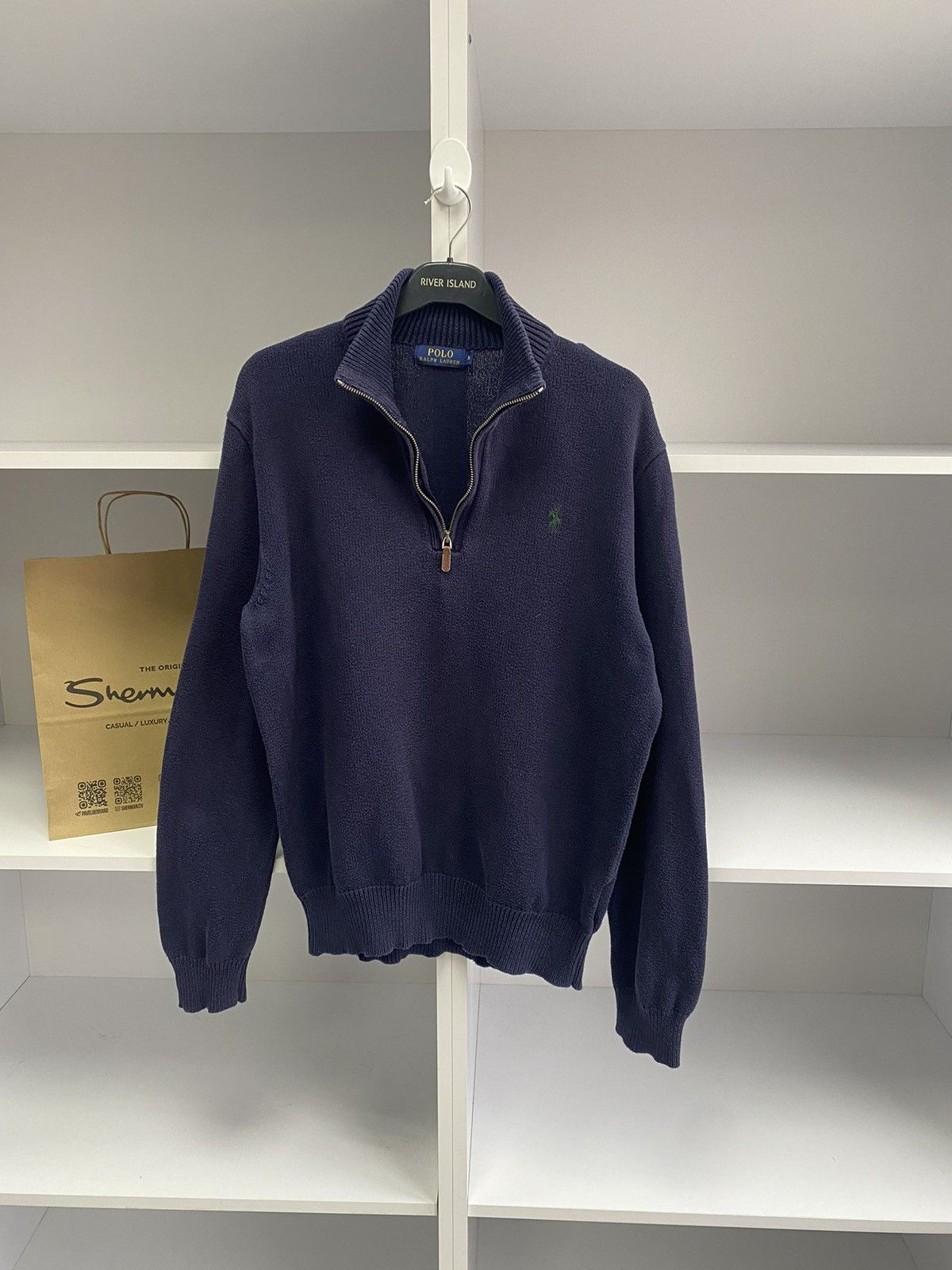 Polo Ralph Lauren × Vintage Vintage Polo Ralph Lauren 1/4 Zip Sweater Size US M / EU 48-50 / 2 - 6 Thumbnail