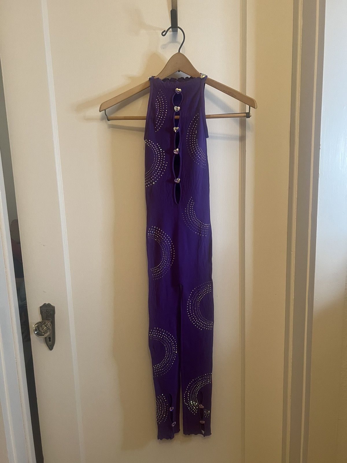 Poster Girl ONE SIZE PURPLE poster, girl jumpsuit Size 26" / US 2 / IT 38 - 6 Thumbnail