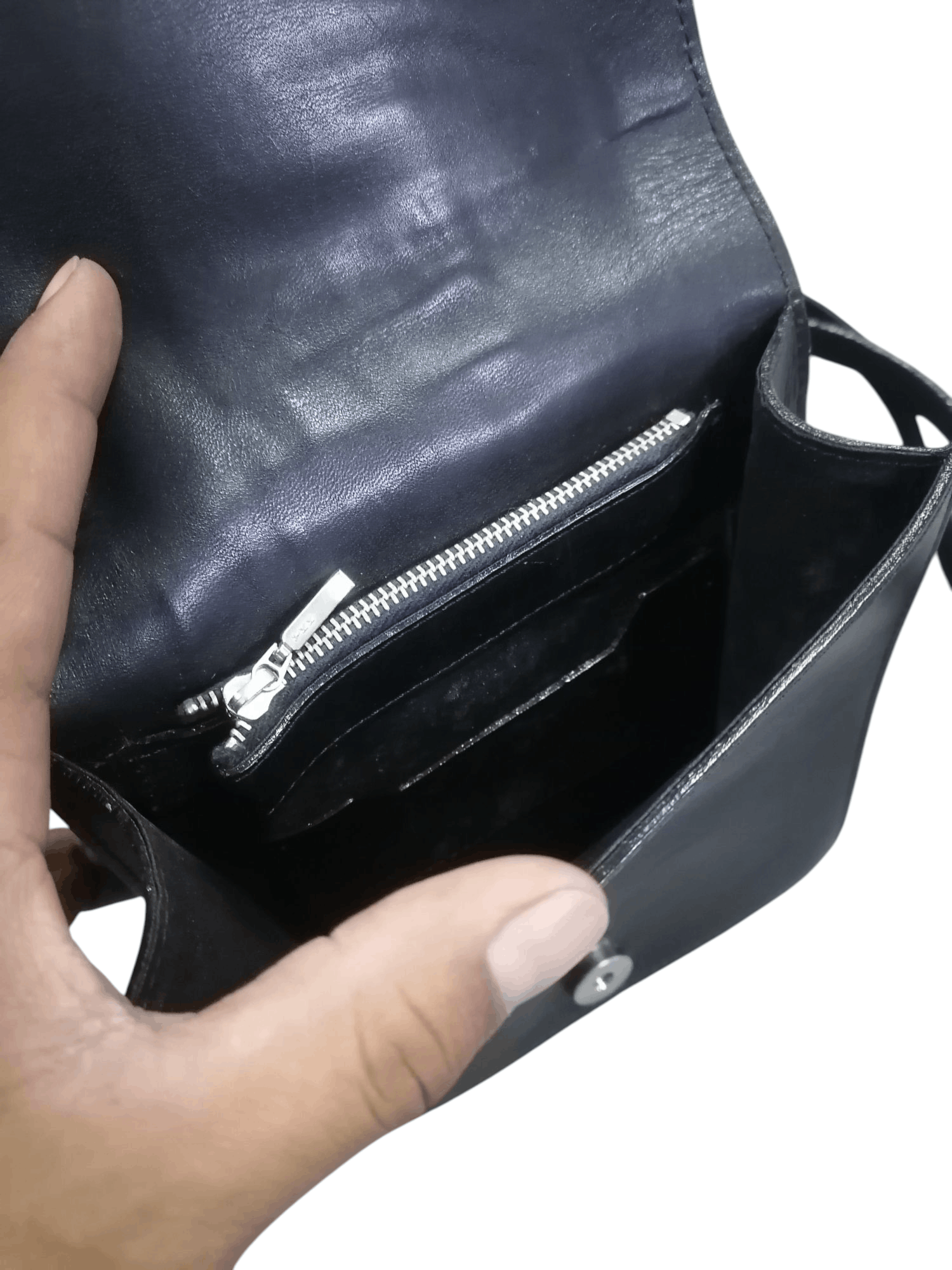 Jean Paul Gaultier Vintage 90s Jean Paul Gaultier Black Leather Crossbody Bag Size ONE SIZE - 3 Thumbnail