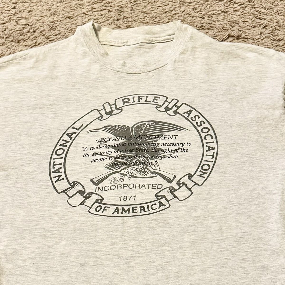 Other VINTAGE SINGLE STITCH NRA TEE! Size US XL / EU 56 / 4 - 3 Thumbnail