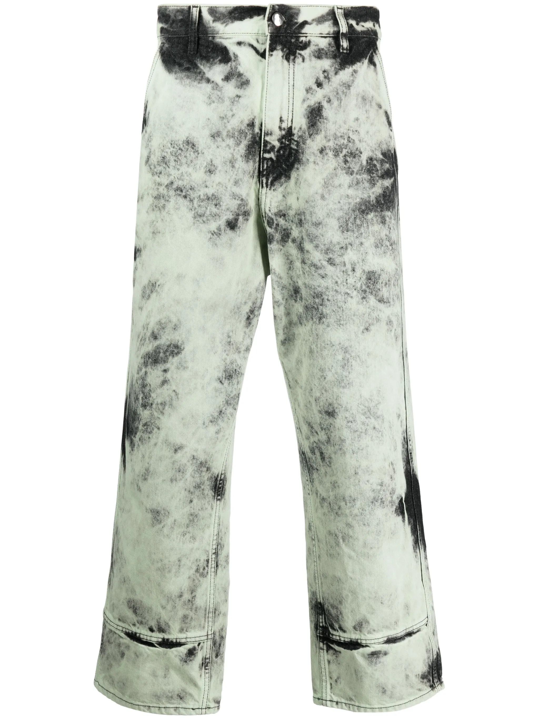 OAMC o1y0225 Denim Pant in Sage Green/Black Size US 31 - 1 Thumbnail