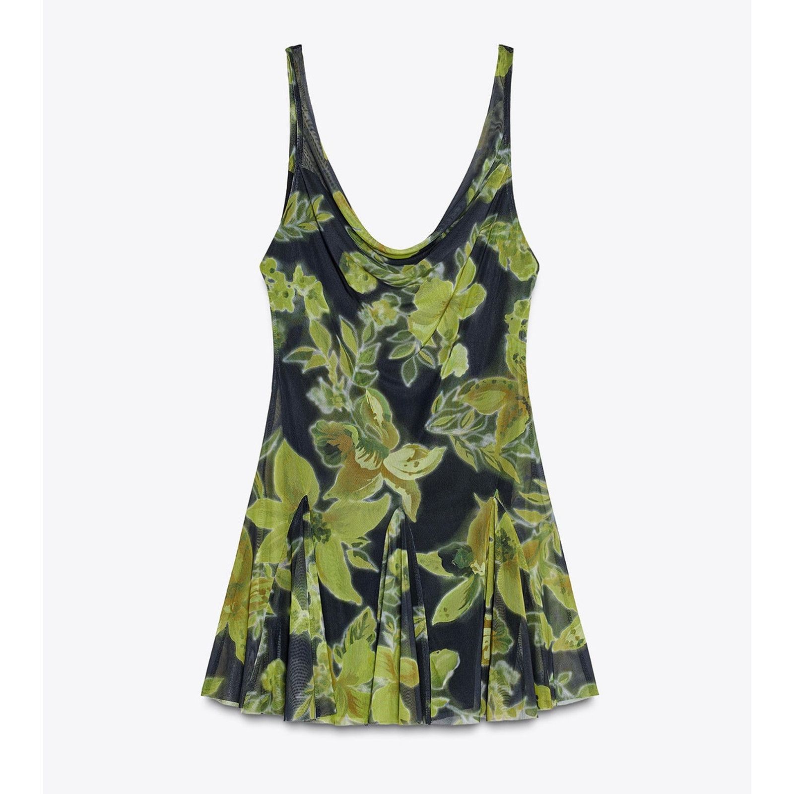 Zara ZARA Printed Draped Mini Dress NWT Size L / US 10 / IT 46 - 22 Thumbnail