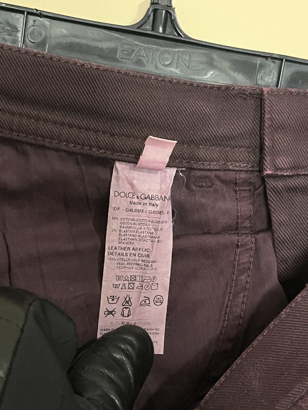 Dolce & Gabbana Dolce & Gabbana Denim Red Button Fly Skinny Jeans - 31W Size US 31 - 4 Thumbnail