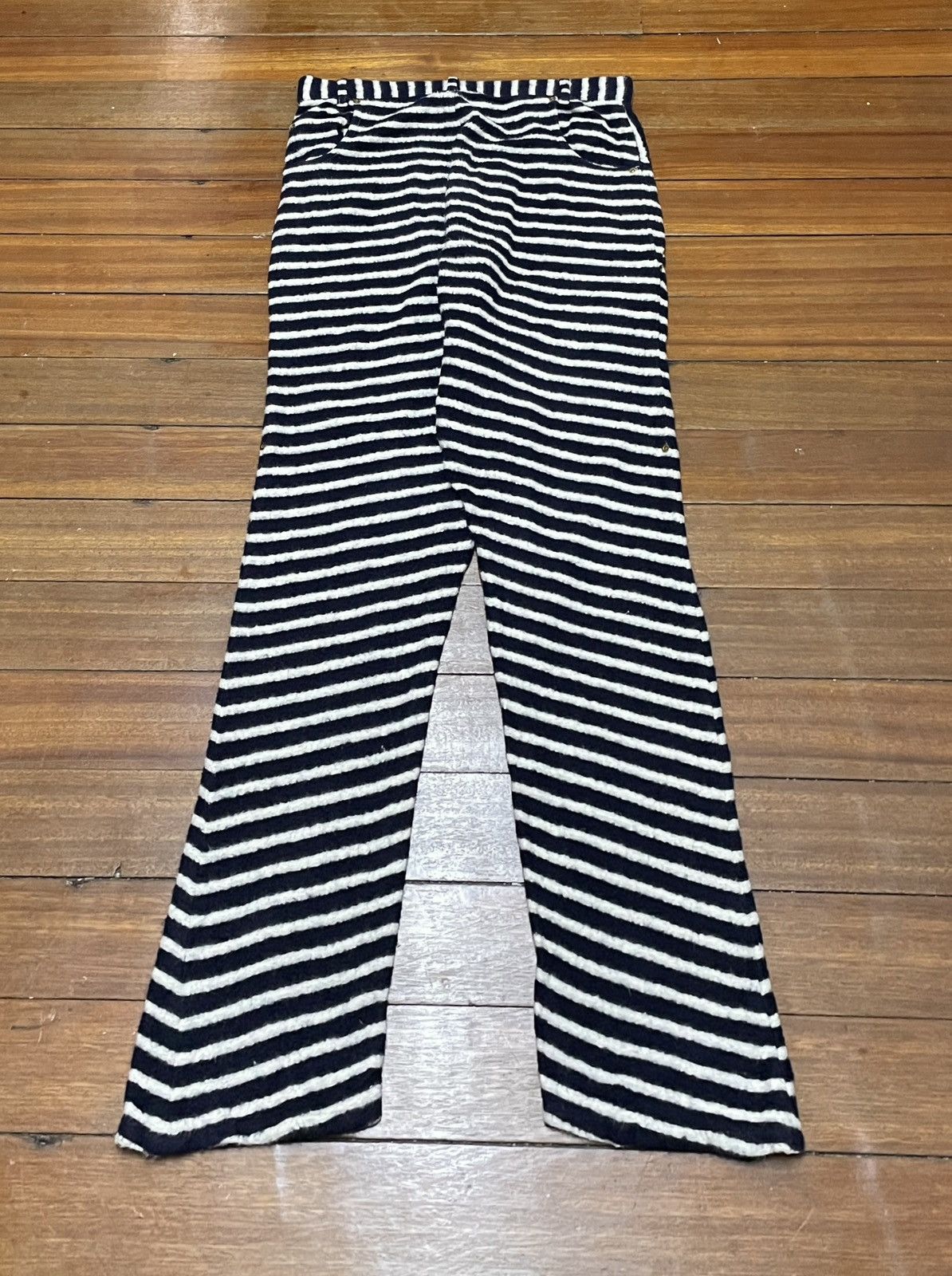 Rare Design Vintage Mercibeaucoup Fleece Hickory Pants 2000s
