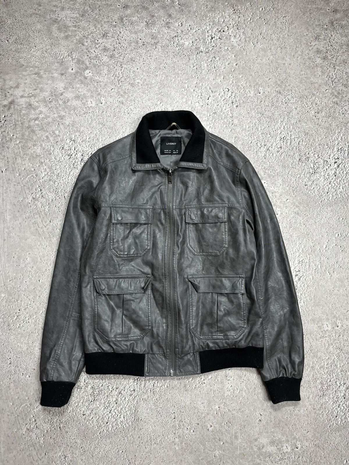Other Livergy Faux Leather Bomber Jacket Mens Size 50 Black Flight Size US M / EU 48-50 / 2 - 1 Thumbnail