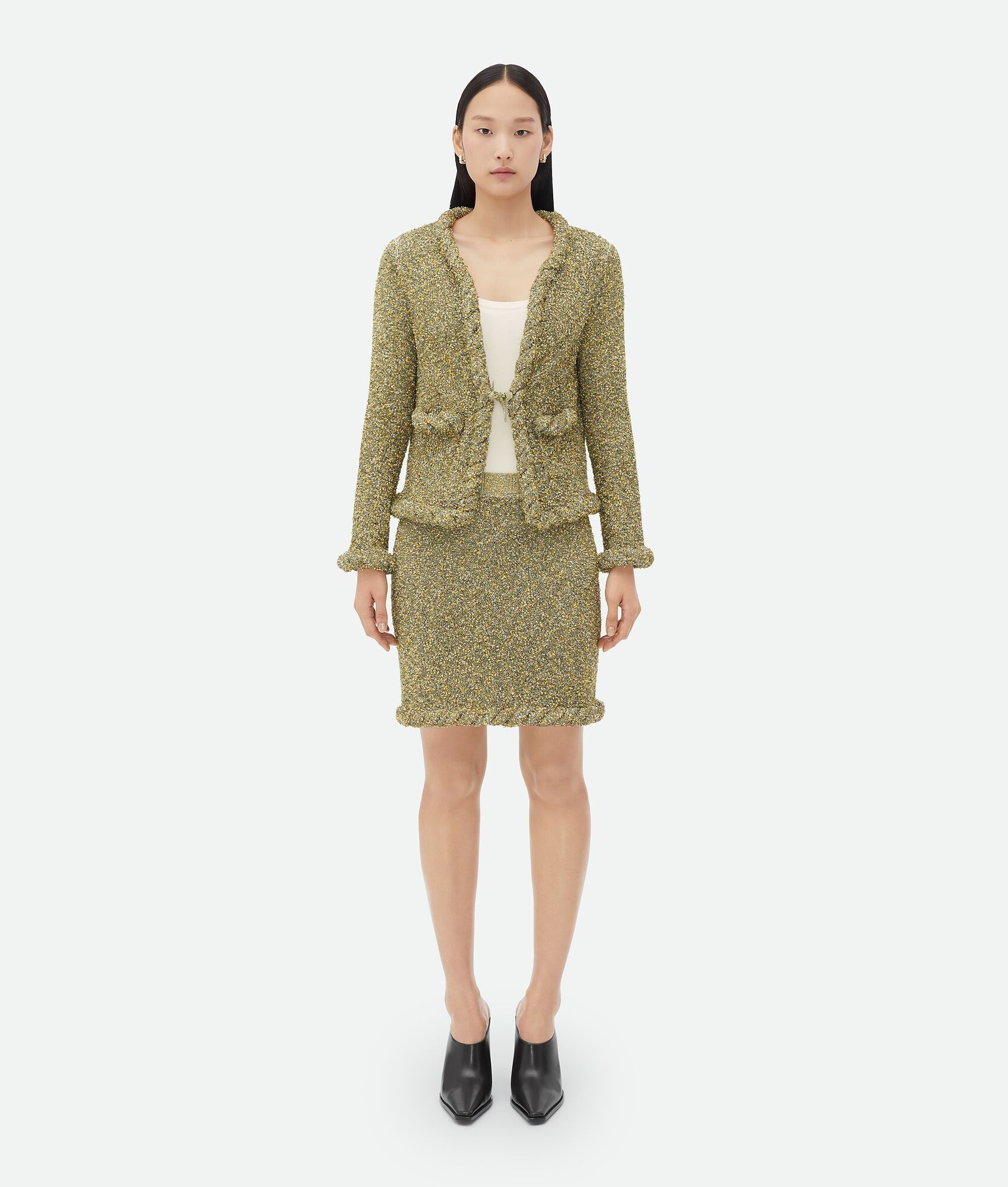 Bottega Veneta o1loc1c0824 740510 Towelling Viscose Mini Skirt Multicolor Size 28" / US 6 / IT 42 - 4 Thumbnail
