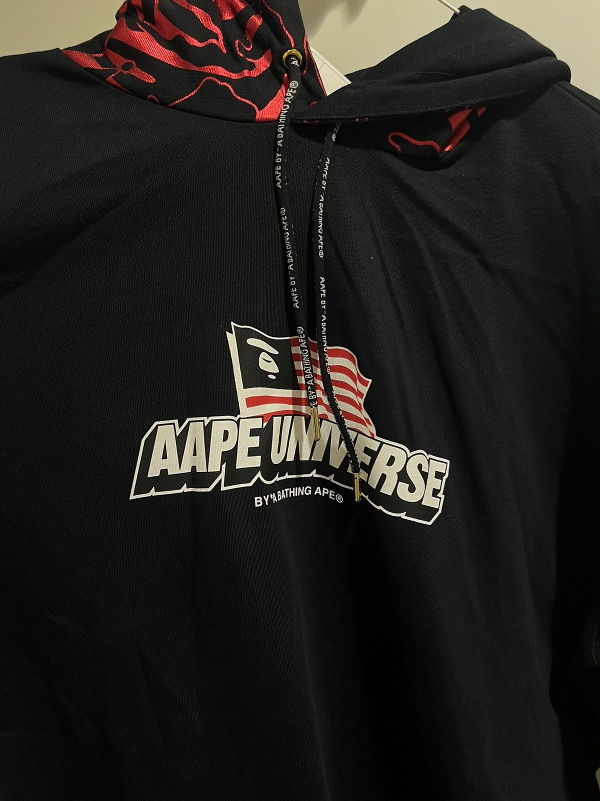 Aape AAPE BY BATHING APE BLACK FLAG LOGO HOODIE BRAND NEW Size US L / EU 52-54 / 3 - 2 Thumbnail