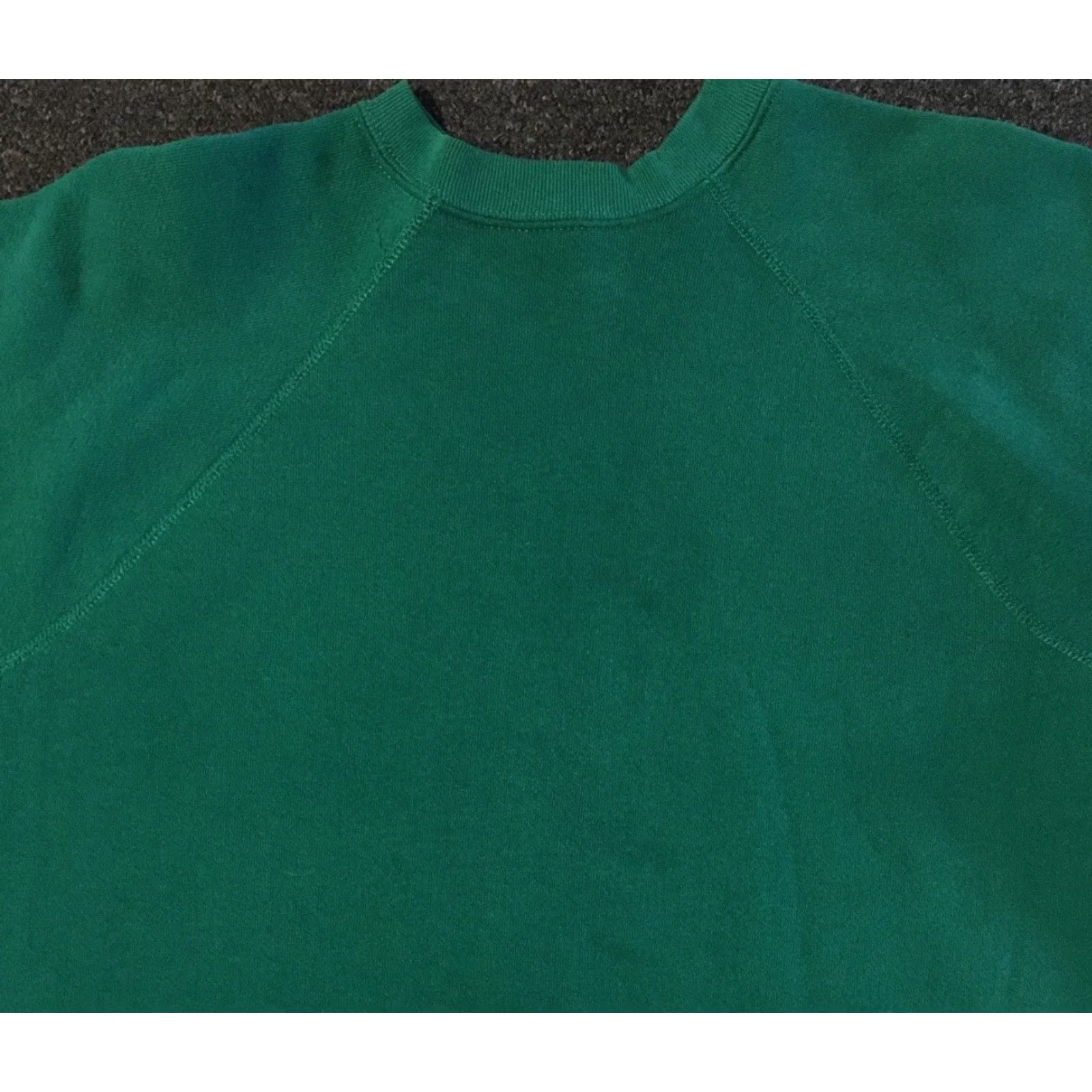 Vintage VINTAGE 70s 80s Faded Gusset Sweatshirt S Green USA Military Mens Sweatshirt Pullover 90s Punk Retro College Track Skate Surf Rock Size US S / EU 44-46 / 1 - 3 Thumbnail
