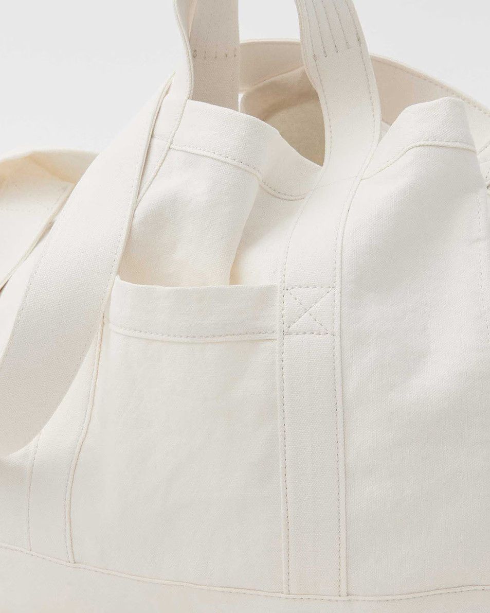 Tekla o1mle0525 Size: OS / Unisex Beach Bag in White Size ONE SIZE - 2 Thumbnail