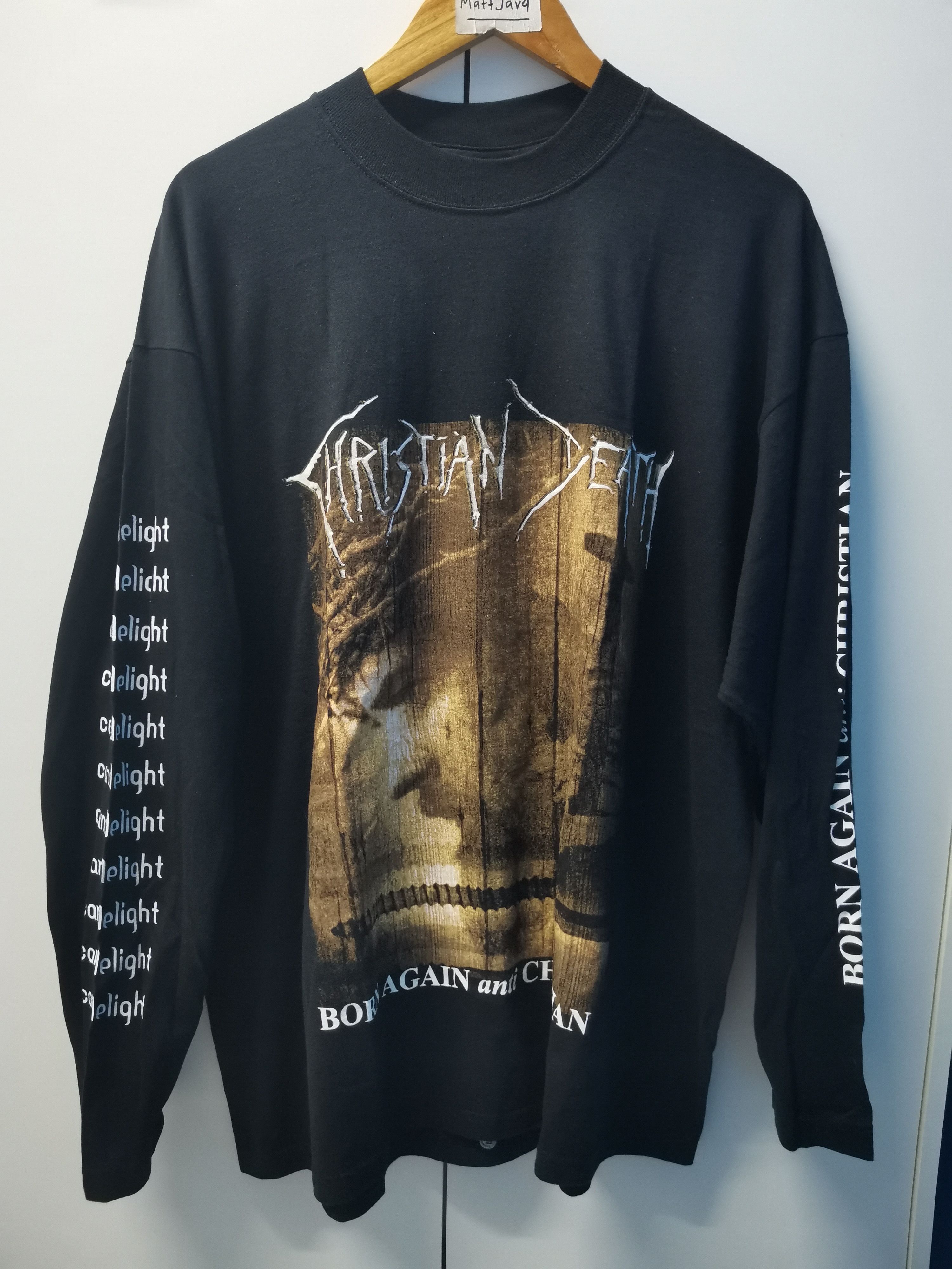 Band Tees Vintage Christian Death Born Again Anti Long Sleeve Tee Size US XL / EU 56 / 4 - 2 Thumbnail