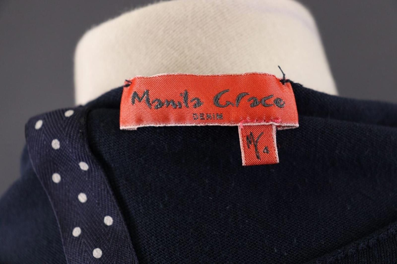 Designer Manila Grace Denim Lagenlook Back Zip Designed Size M / 4 Size S / US 4 / IT 40 - 9 Thumbnail