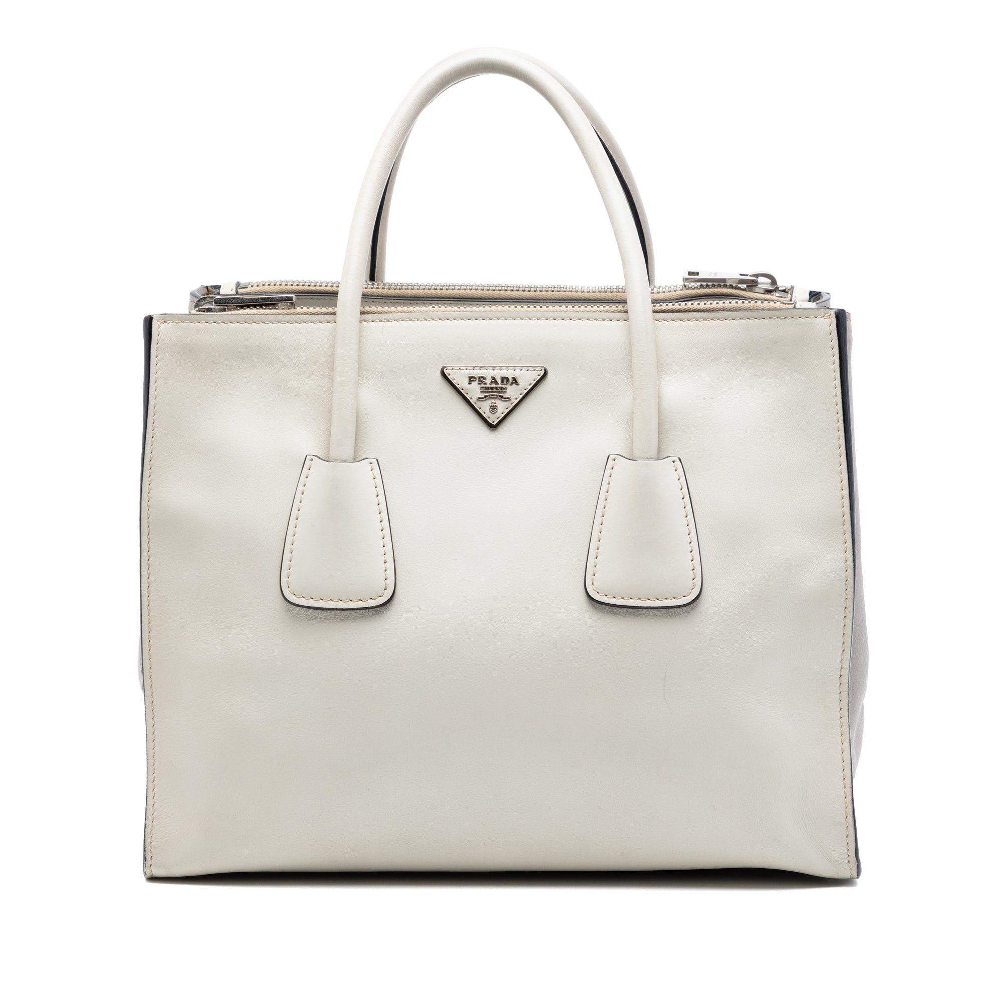 Prada Glace Calf Twin Pocket Double Handle Satchel Size ONE SIZE - 1 Thumbnail