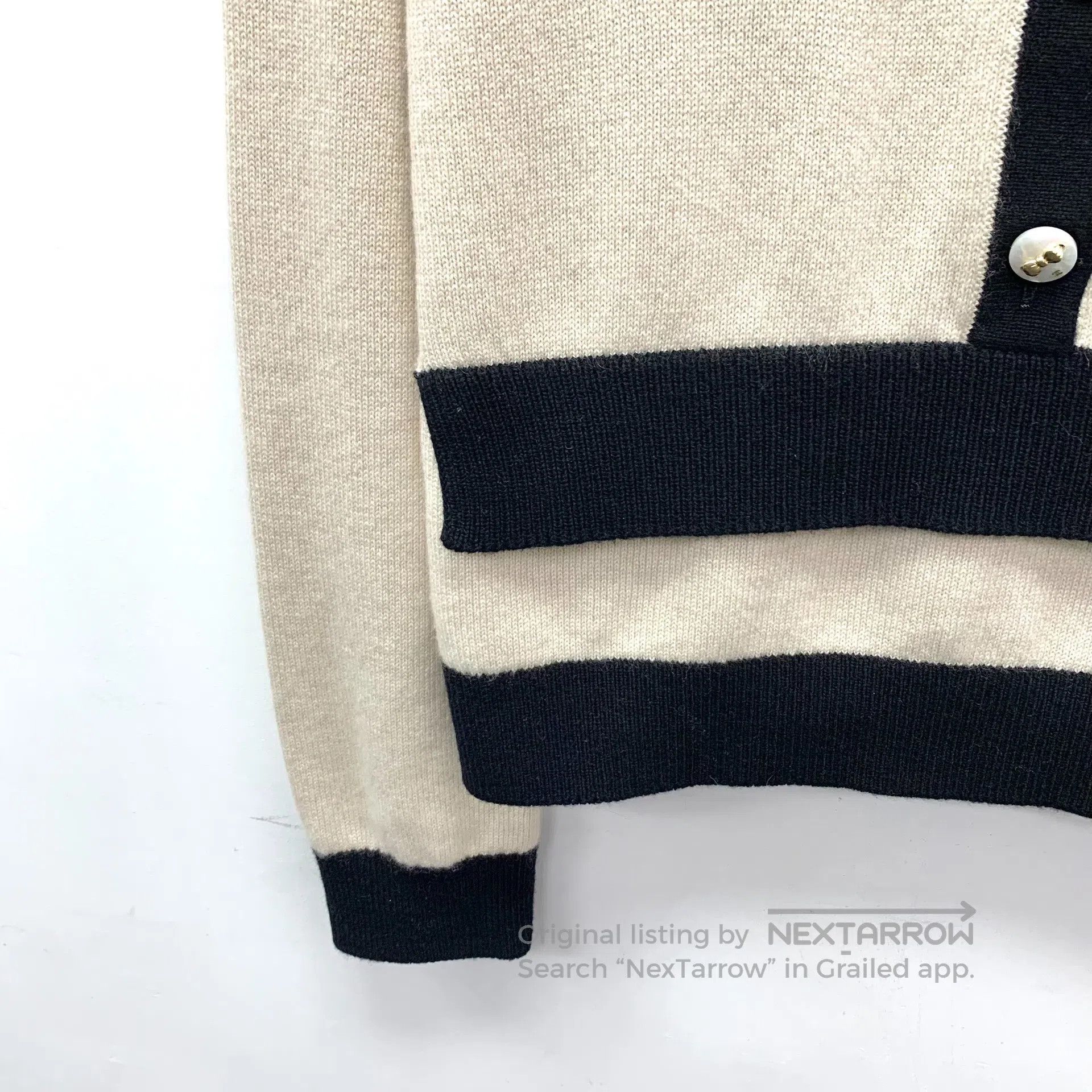 Chanel Chanel Multicolor Trim Cashmere Crewneck Single-breasted L Size M / US 6-8 / IT 42-44 - 4 Thumbnail
