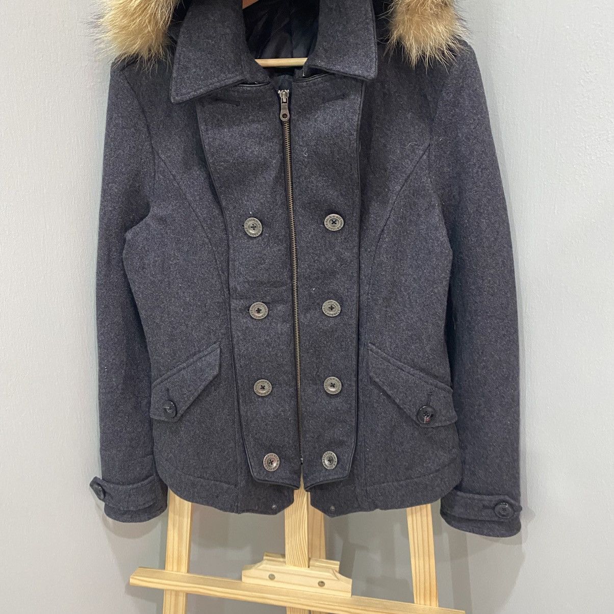 PPFM PPFM Archive Napoleon Fur Hooded Wool Jacket Y2K Punk Style Size US M / EU 48-50 / 2 - 5 Thumbnail
