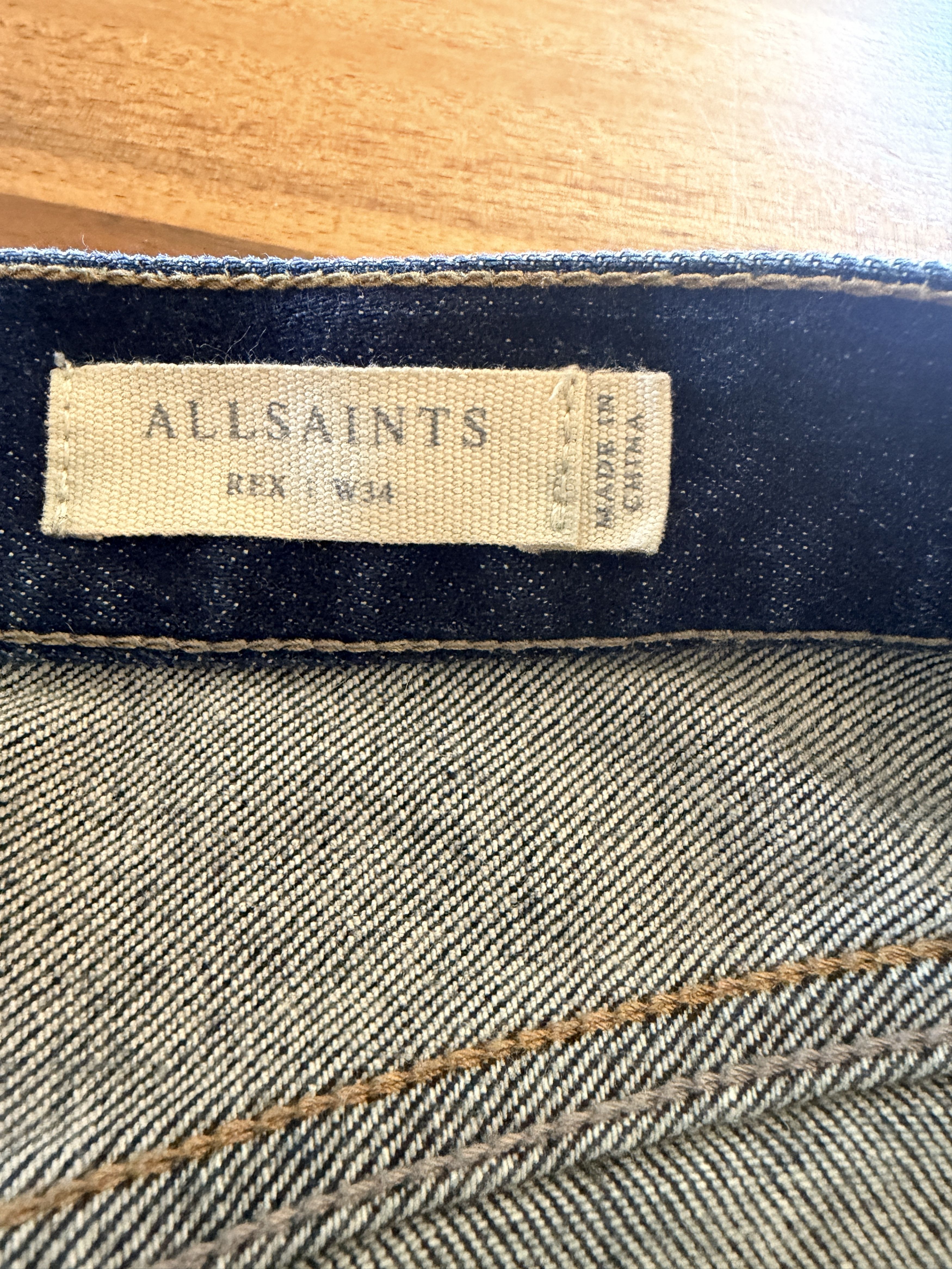 Allsaints AllSaints Rex Slim Jean — W34 — Dark Indigo Wash Size US 34 / EU 50 - 6 Thumbnail