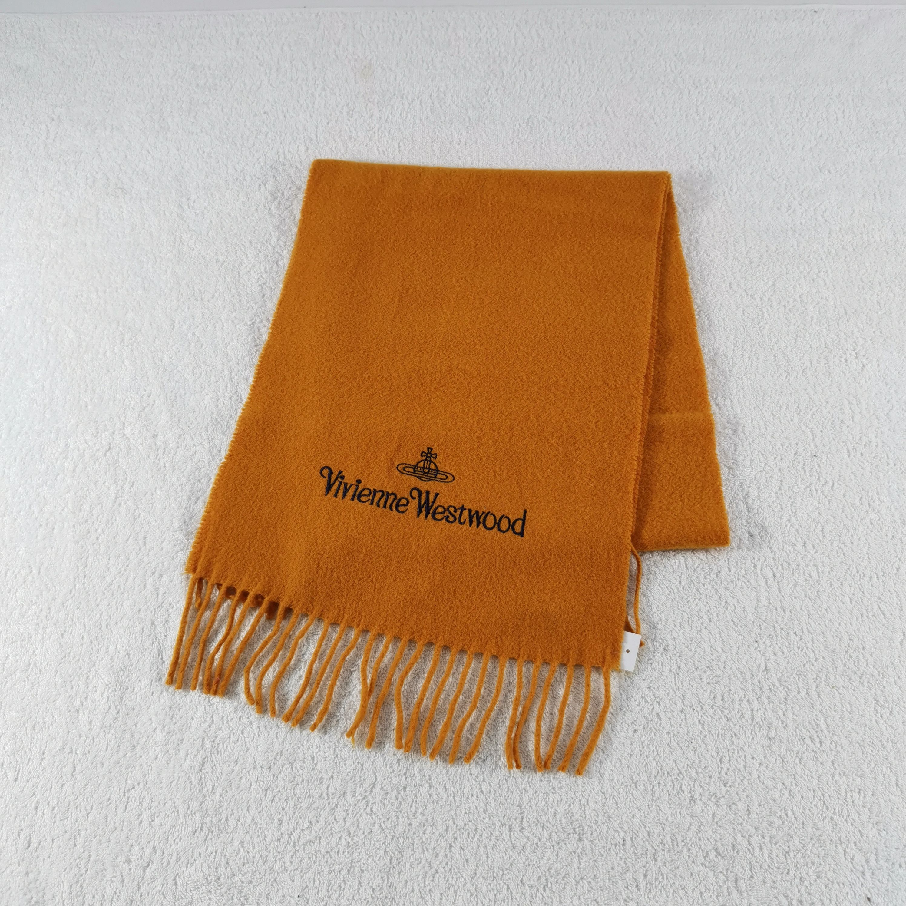 Vintage Vintage Vivi enne West wood Scarf Muffler Wool Scarves Size ONE SIZE - 3 Thumbnail