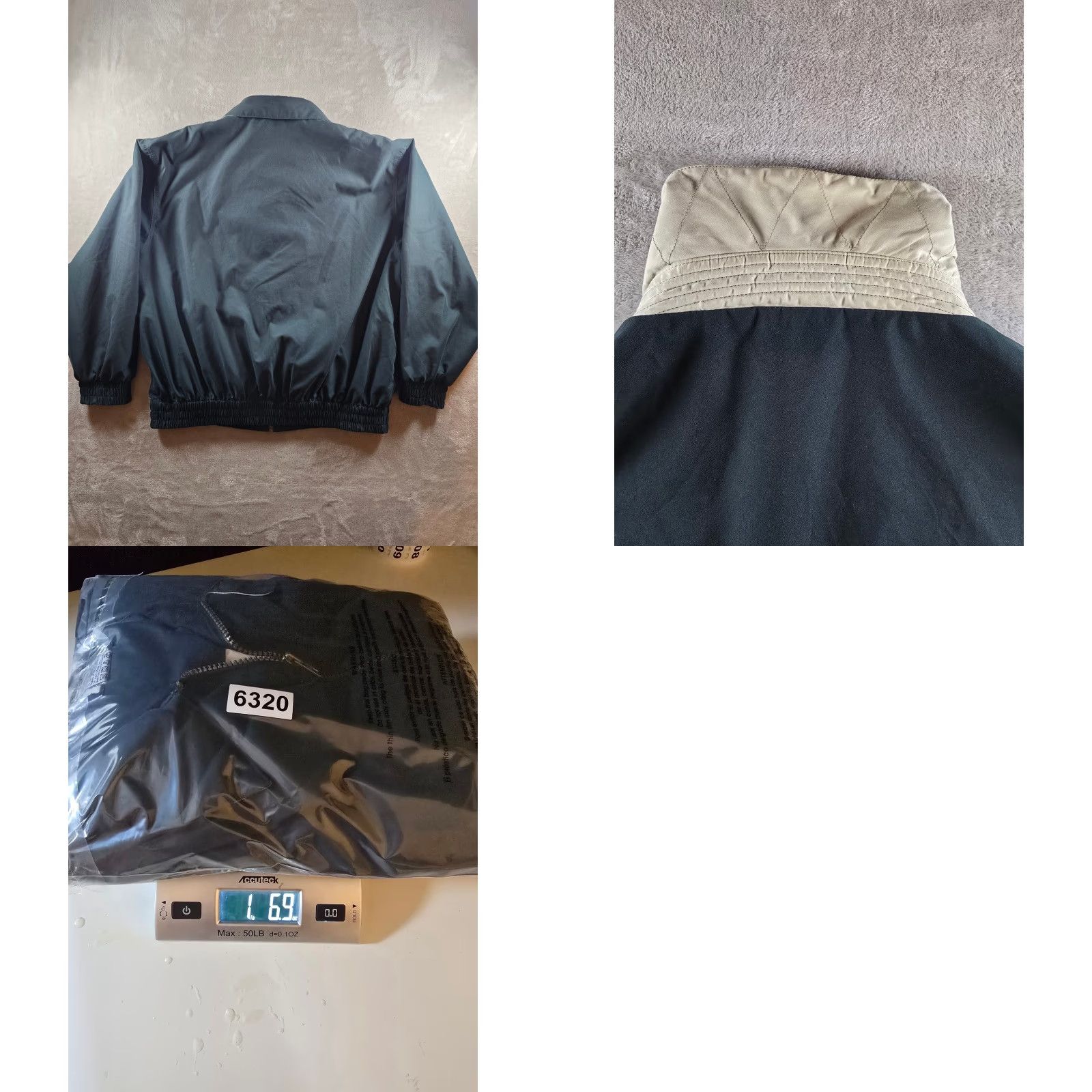 Lee VINTAGE Lee Bomber Jacket Mens XL Green Casual Collection Full Zip Lined Logo Embroidered Zip Pockets Elastic Waist Windbreaker Solid Spring Fall Size US XL / EU 56 / 4 - 8 Thumbnail