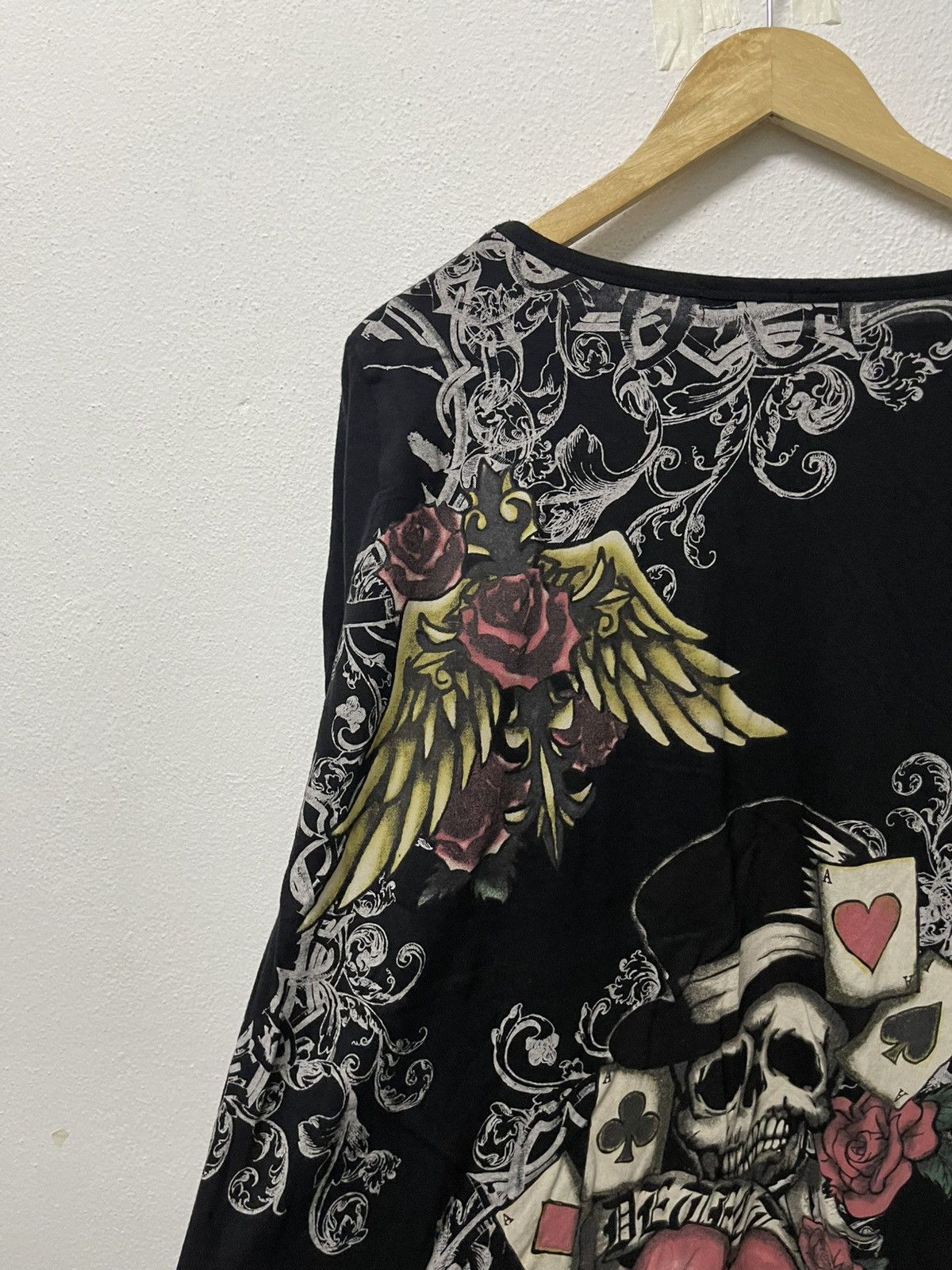Japanese Brand 2000s DIG DEEP JAPANESEBRAND SKULL ASYMMETRICAL LONG SLEEVE Size L / US 10 / IT 46 - 16 Thumbnail