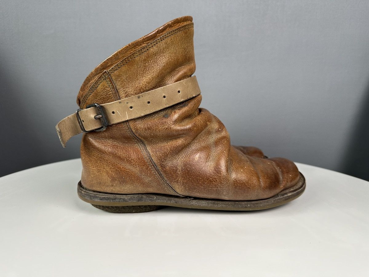 Trippen TRIPPEN Bomb Avant Garde Belted Leather Brown Ankle Boots Size US 10 / IT 40 - 1 Thumbnail