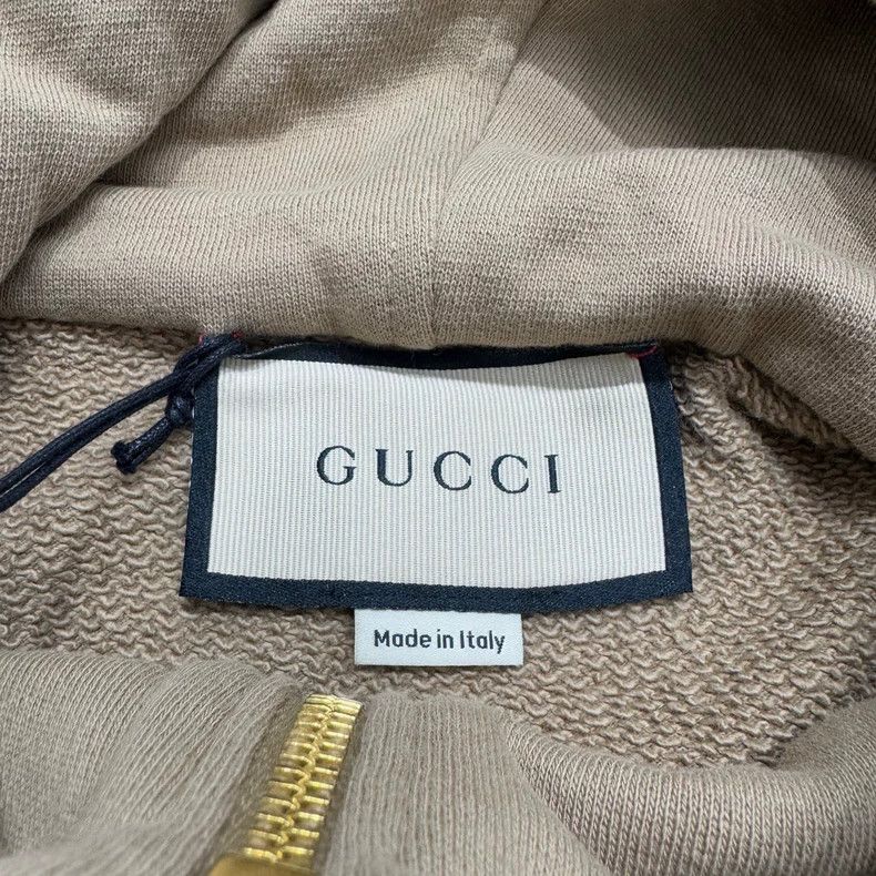 Gucci Gucci Brown half-zipper hooded sweatshirt 2503-Nextarrow Size US S / EU 44-46 / 1 - 2 Thumbnail