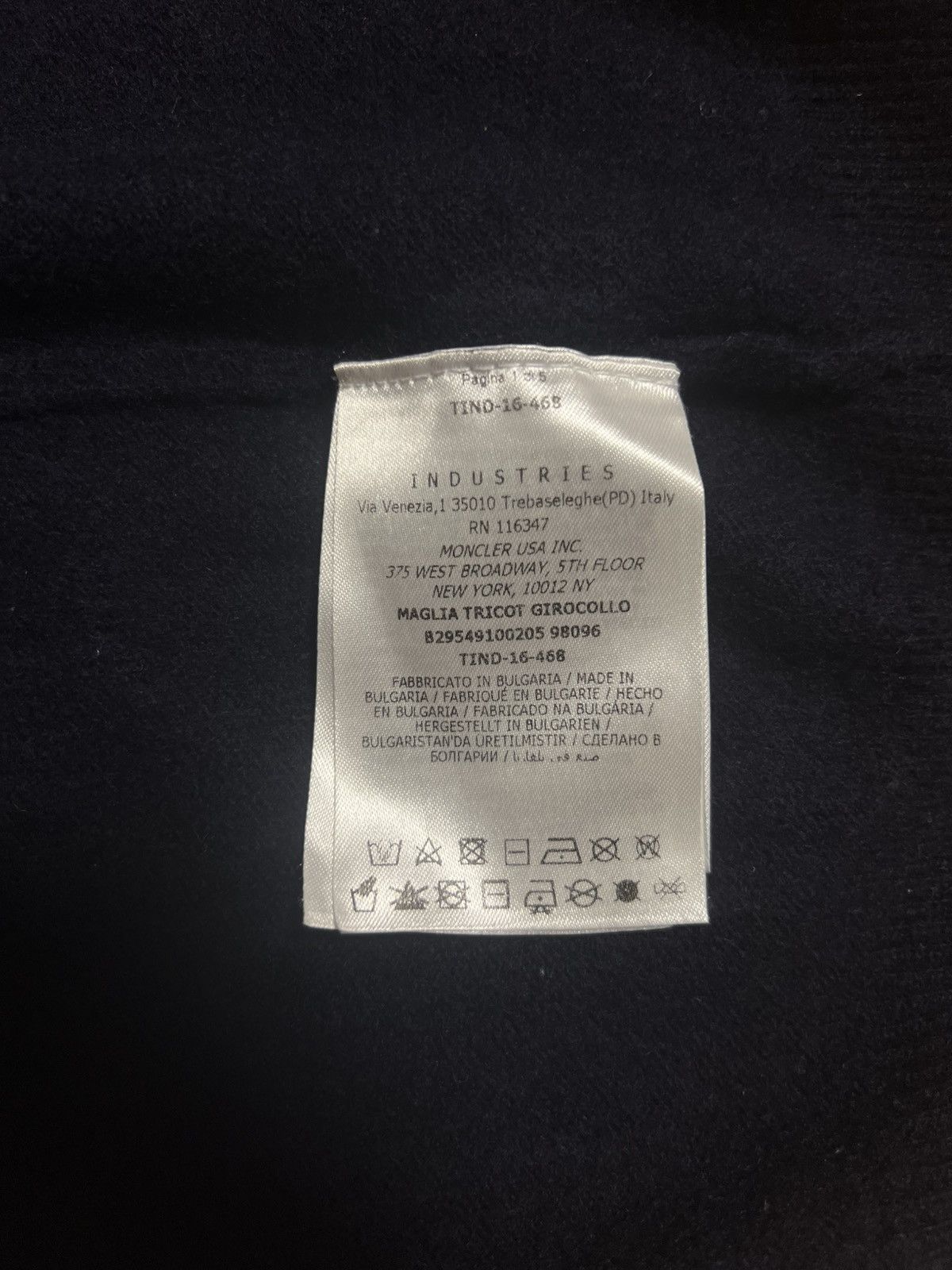 Moncler MONCLET Maglia Tricot Girocollo Logo Patch Wool Sweater Size US XS / EU 42 / 0 - 10 Thumbnail