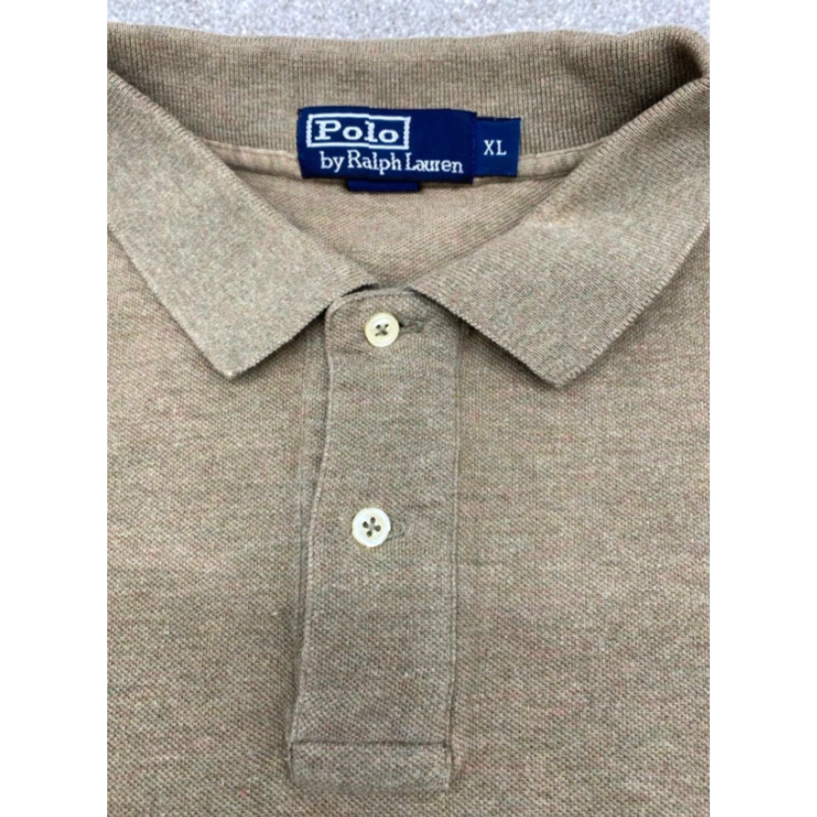 Polo Ralph Lauren Polo Shirt Polo Ralph Lauren Polo Men XL Brown Maroon Cotton Knit Solid Short Sleeve 4422 Size US XL / EU 56 / 4 - 2 Thumbnail