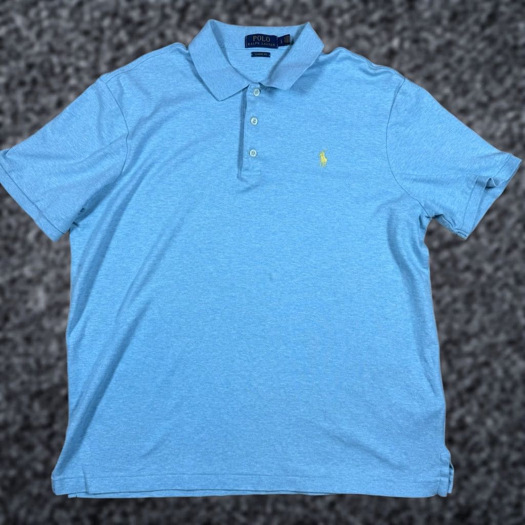 Polo Ralph Lauren Polo Ralph Lauren Shirt Mens Large Classic Fit Short Sleeve Blue Pony Multicolor Golf Preppy Size US L / EU 52-54 / 3 - 1 Thumbnail