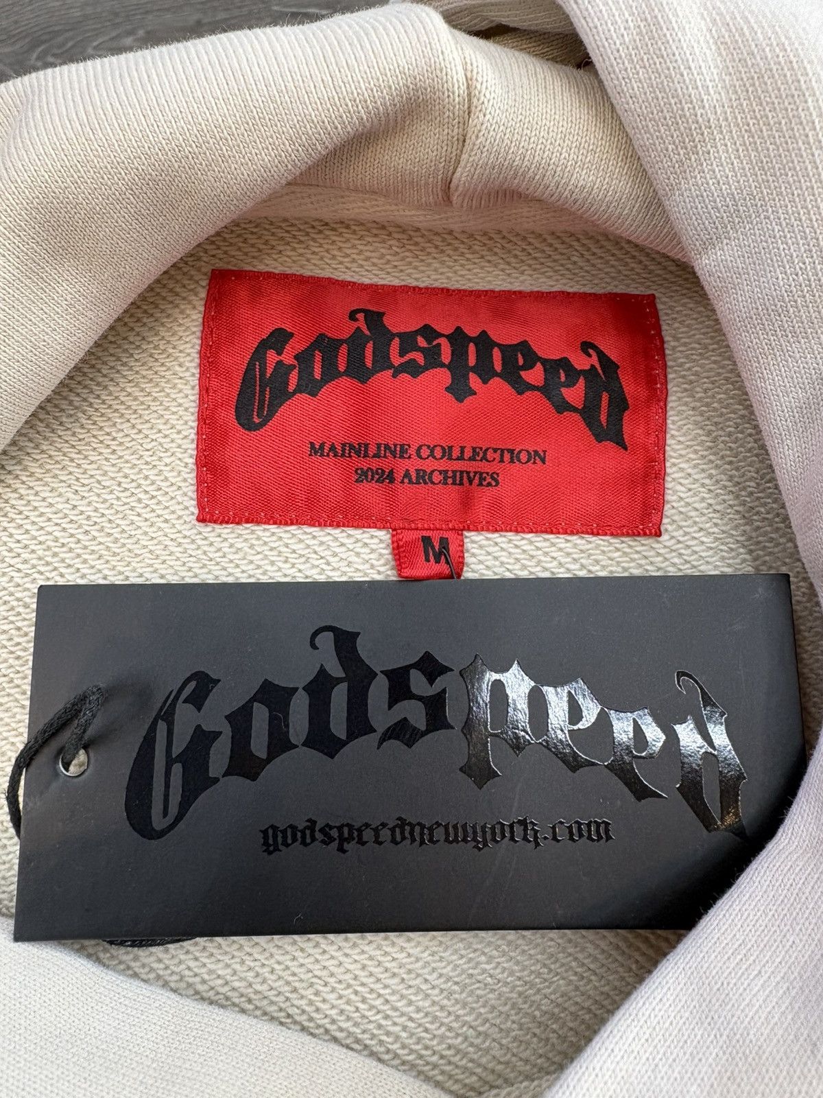 Godspeed Godspeed x Slizzy “Top 5 Slizzy” VVS Hoodie (Bone) Size US M / EU 48-50 / 2 - 3 Thumbnail