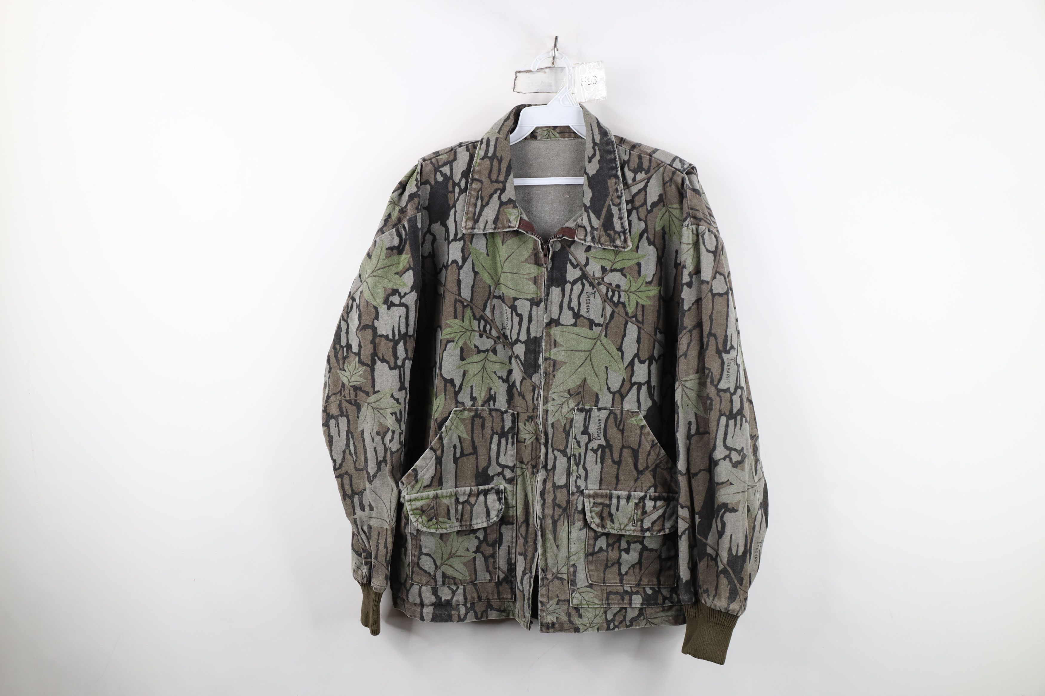Vintage Vintage 80s 90s Streetwear Camouflage Chamois Jacket USA Size US L / EU 52-54 / 3 - 1 Thumbnail