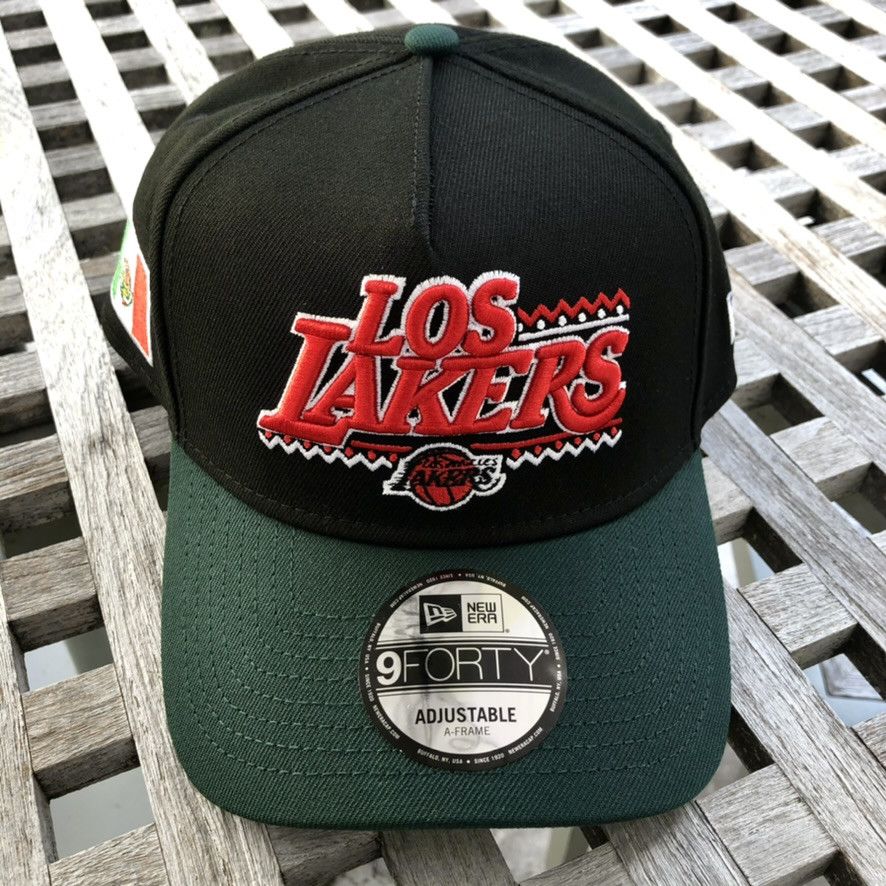 New Era LA Los Lakers Mexican Flag Patch A Frame Snapback Hat Size ONE SIZE - 2 Thumbnail