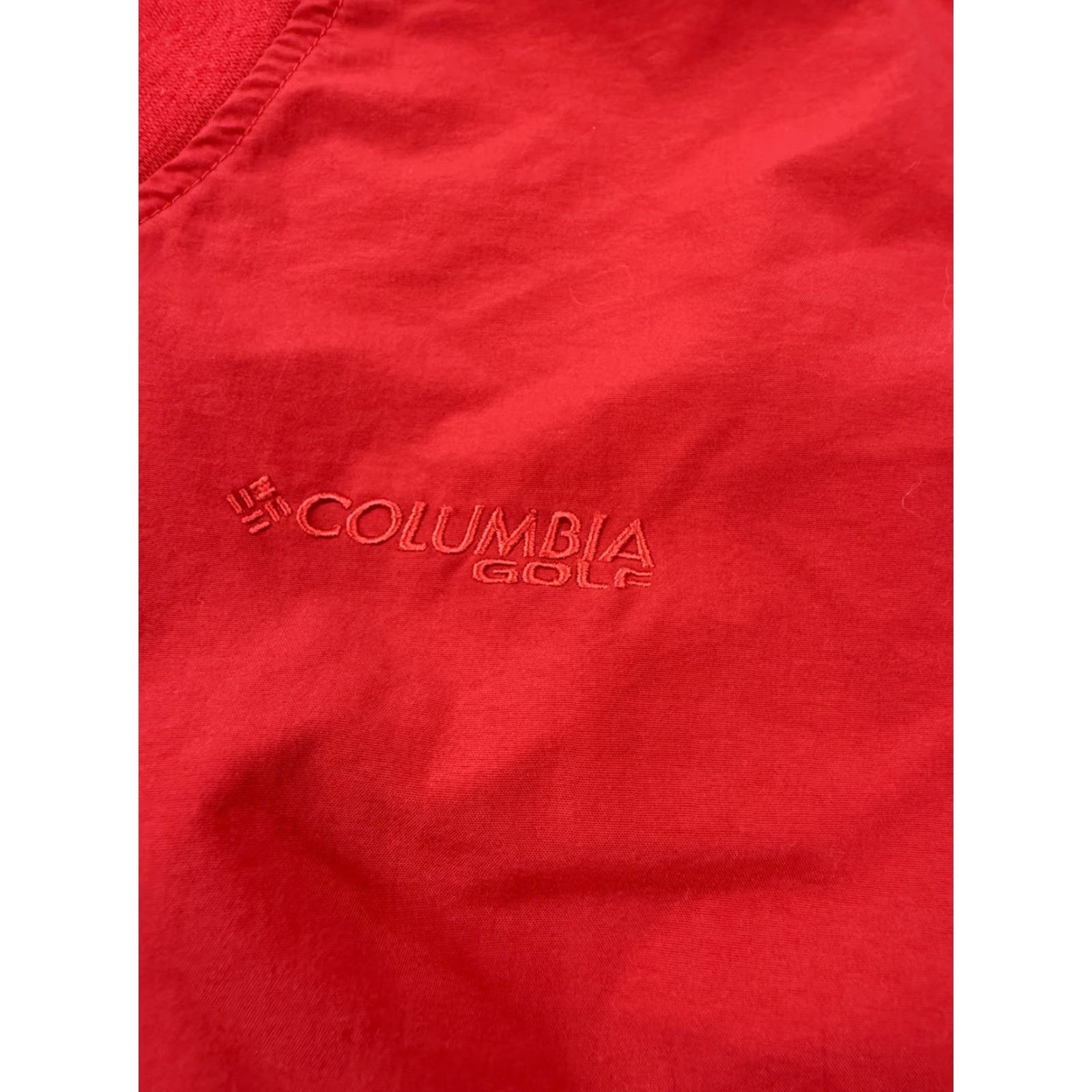 Vintage Columbia PFG Jacket Mens L Red V-Neck Packable Windbreaker Pullover Golf Jacket Size US L / EU 52-54 / 3 - 3 Thumbnail