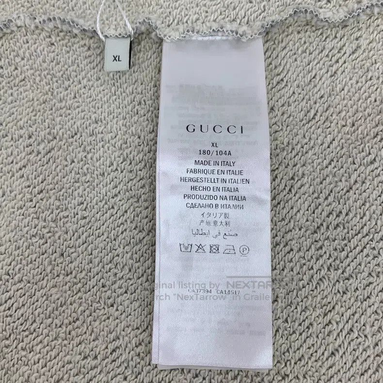 Gucci Gucci Grey deer embroidered cotton round-neck long-sleeved Size US XL / EU 56 / 4 - 7 Thumbnail
