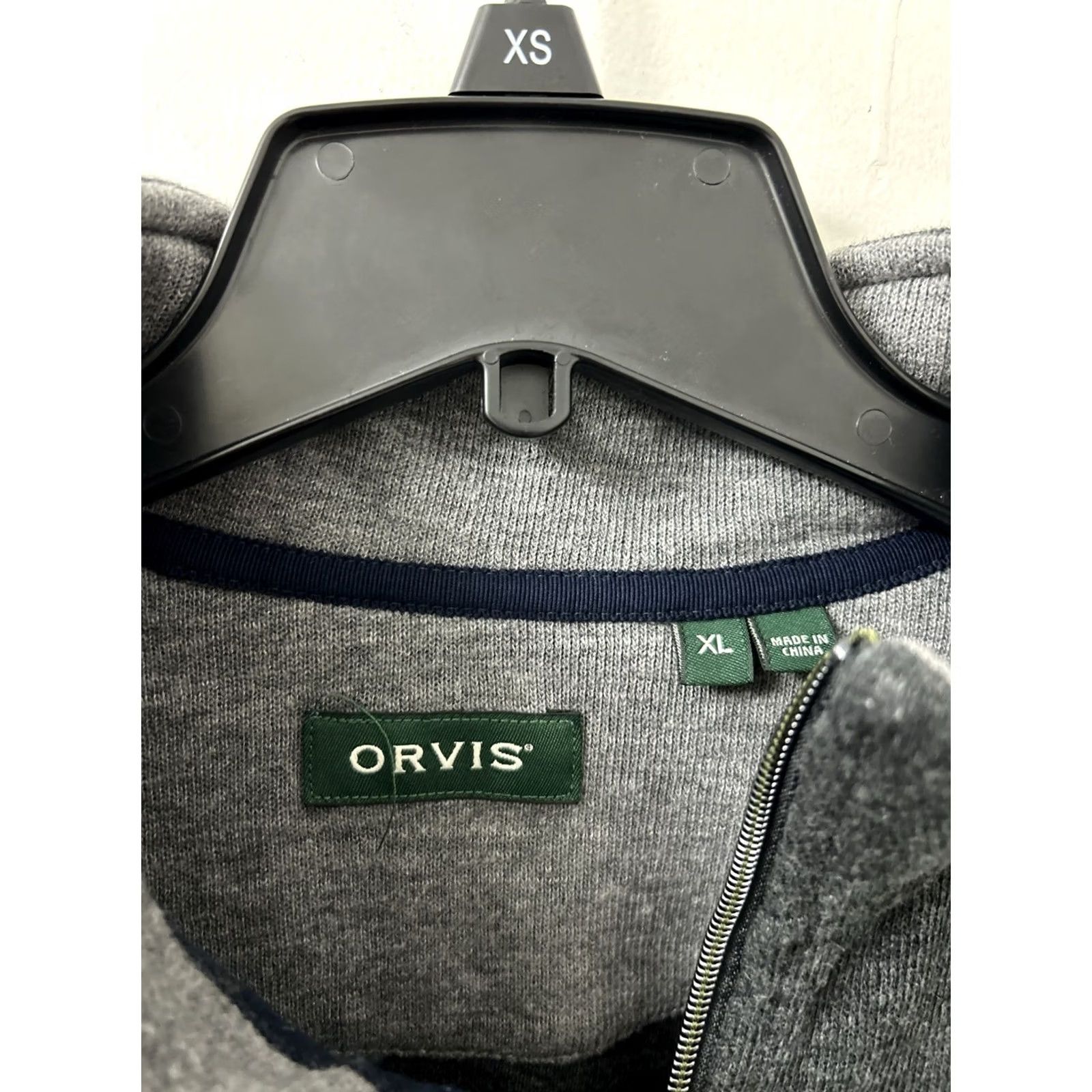 Orvis Orvis Sweater Mens XL Gray 1/4 Zip Pima Cotton Pullover Long Sleeve Logo Collared Knit Casual Sweater Mens XL Gray 1/4 Zip Pinot? Size US XL / EU 56 / 4 - 4 Thumbnail