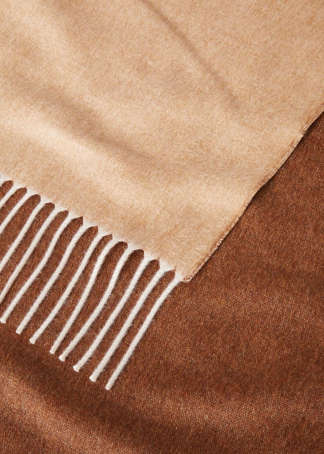 Loro Piana o1w1db10725 FAO4316 Size: OS / Two Tone Stole in Beige/Brown Size ONE SIZE - 3 Thumbnail