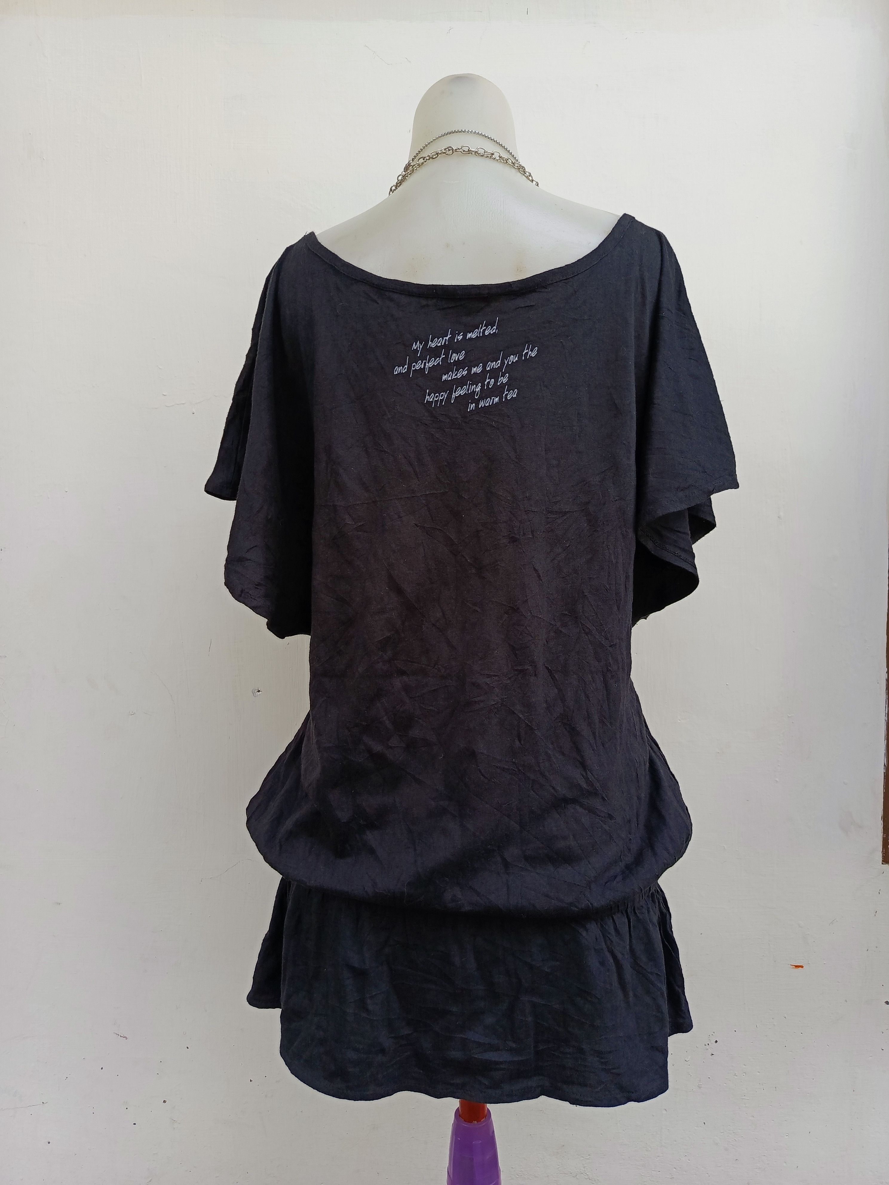 Japanese Brand Sky Bomber Gothic Fairy Grunge Tunic Top Size L / US 10 / IT 46 - 4 Thumbnail