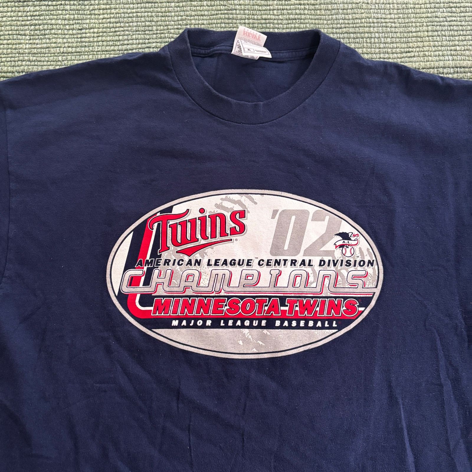 MLB × Vintage Vintage 2002 Minnesota Twins Division Champs Tee Sz XL Size US XL / EU 56 / 4 - 1 Thumbnail