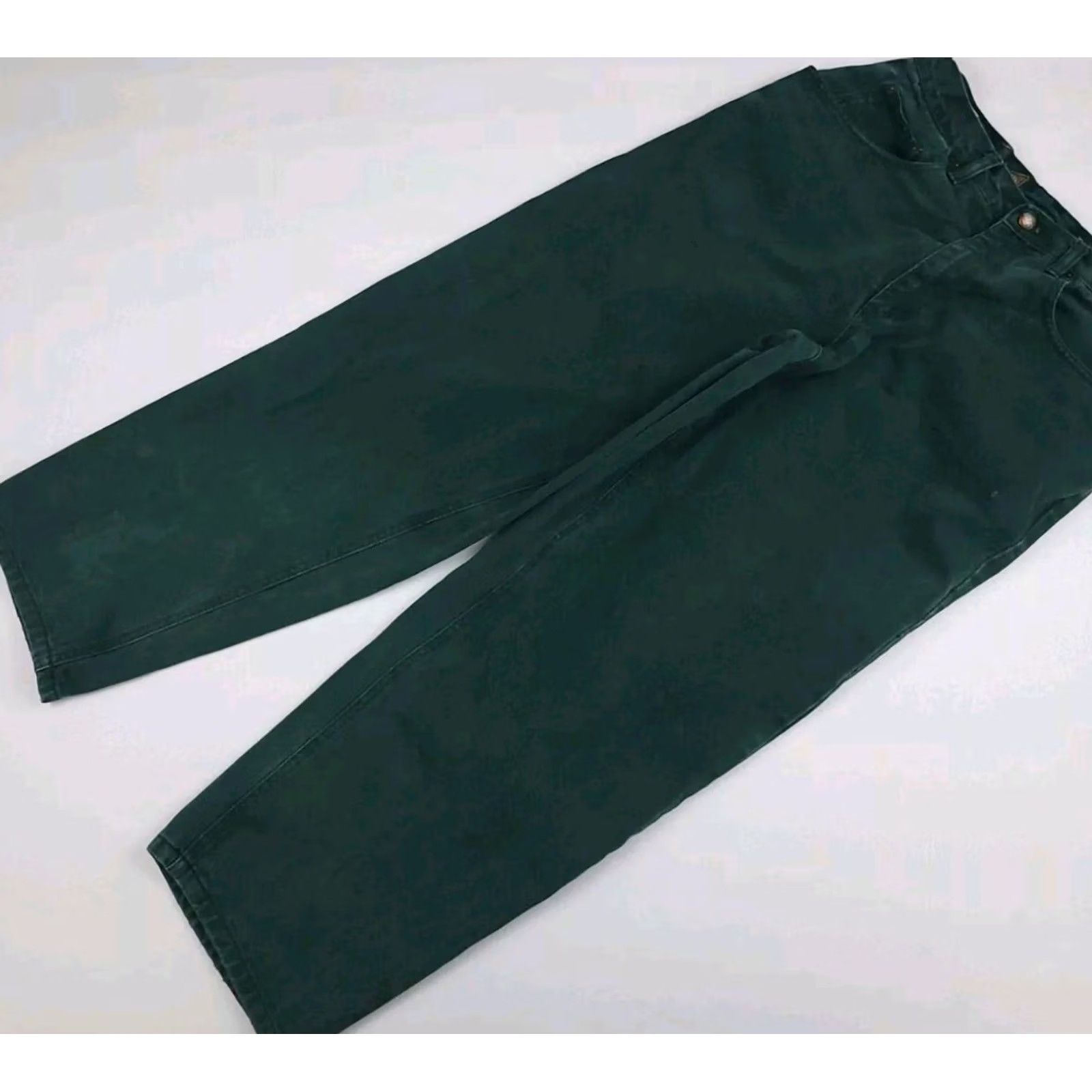 J Brand Vintage Major Damage Denim Jeans Green Brand Vtg 90s Tech Street Wear USA Worn Size US 31 - 2 Thumbnail