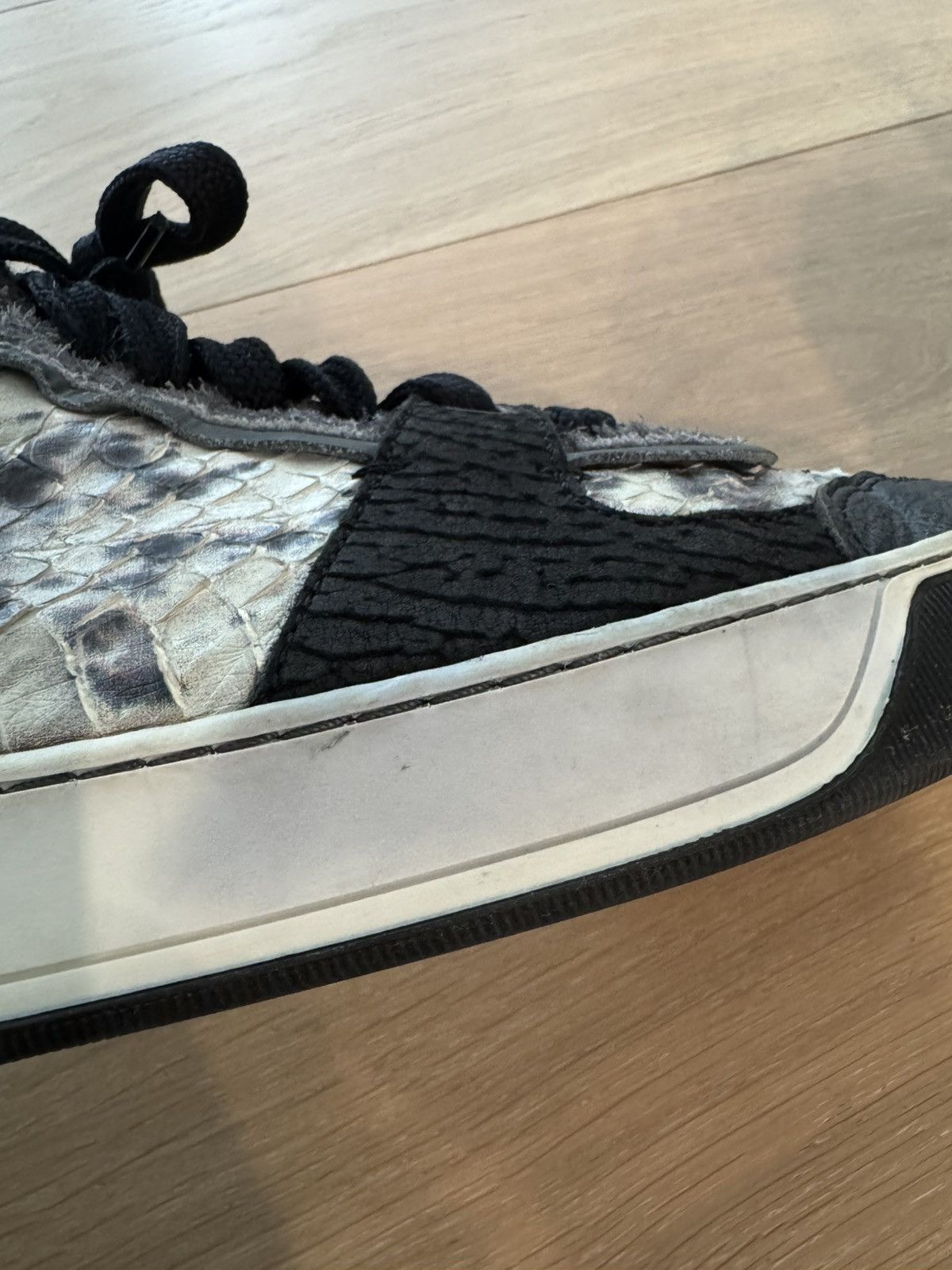Lanvin Lanvin Men’s High top Sneakers Camo Sz 10 Snake Python Suede Size US 10 / EU 43 - 11 Thumbnail