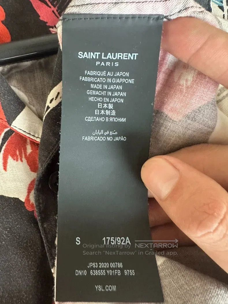 Saint Laurent Paris Saint Laurent Tropical Floral Hawaiian Shirt. Size US S / EU 44-46 / 1 - 4 Thumbnail