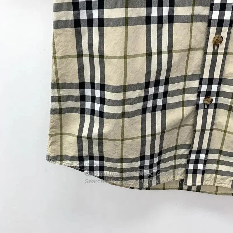 Burberry Burberry Khaki Cotton Women's Short Sleeve Shirt. Size M / US 6-8 / IT 42-44 - 3 Thumbnail