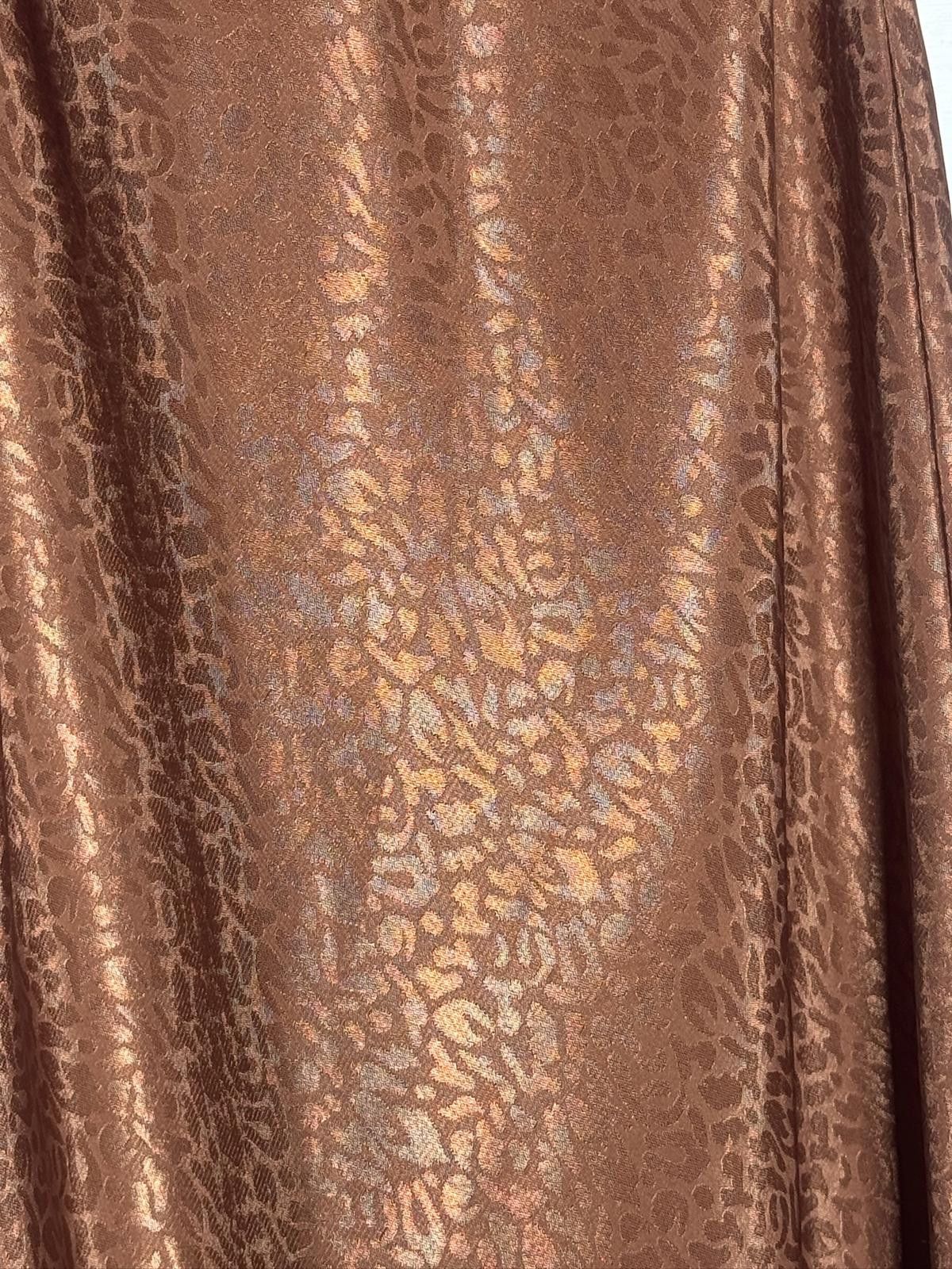Designer Brown Leopard Print Slip Dress Size S / US 4 / IT 40 - 6 Thumbnail