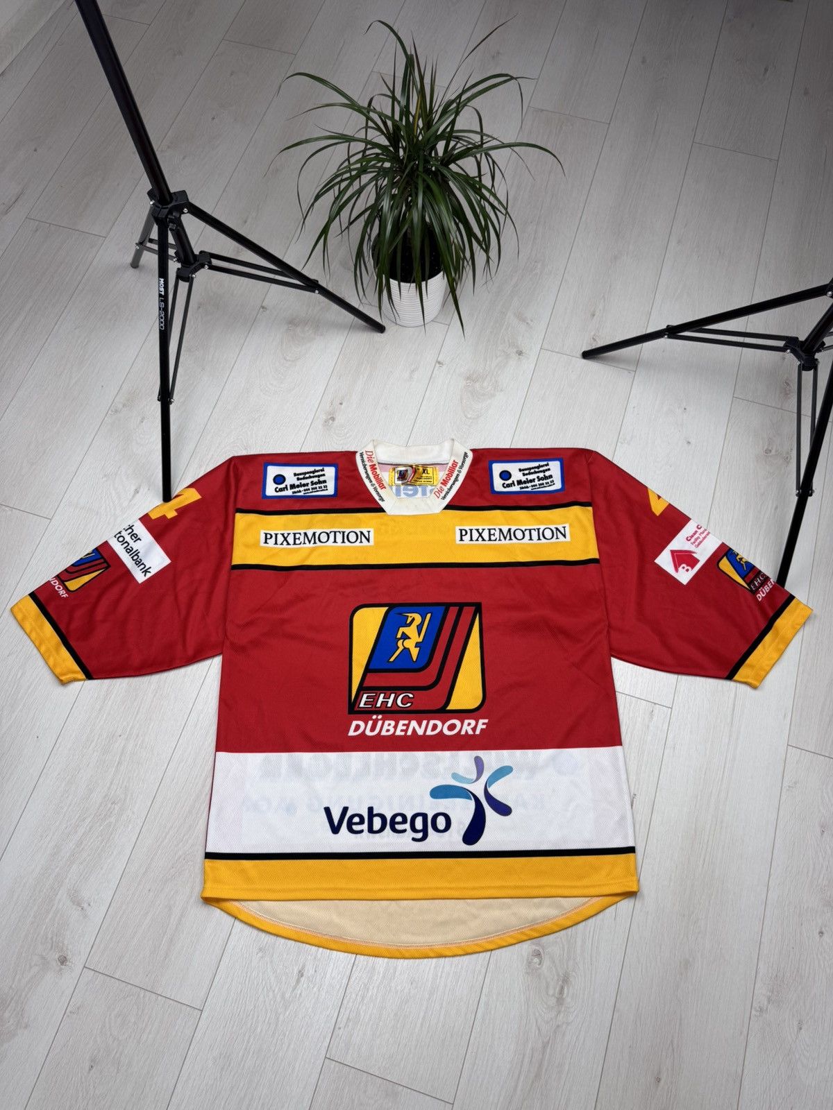 NHL OCHSNER Ehc Dubendorf #4 FRANK Swiss Hockey Jersey Size XL Size US XL / EU 56 / 4 - 1 Thumbnail
