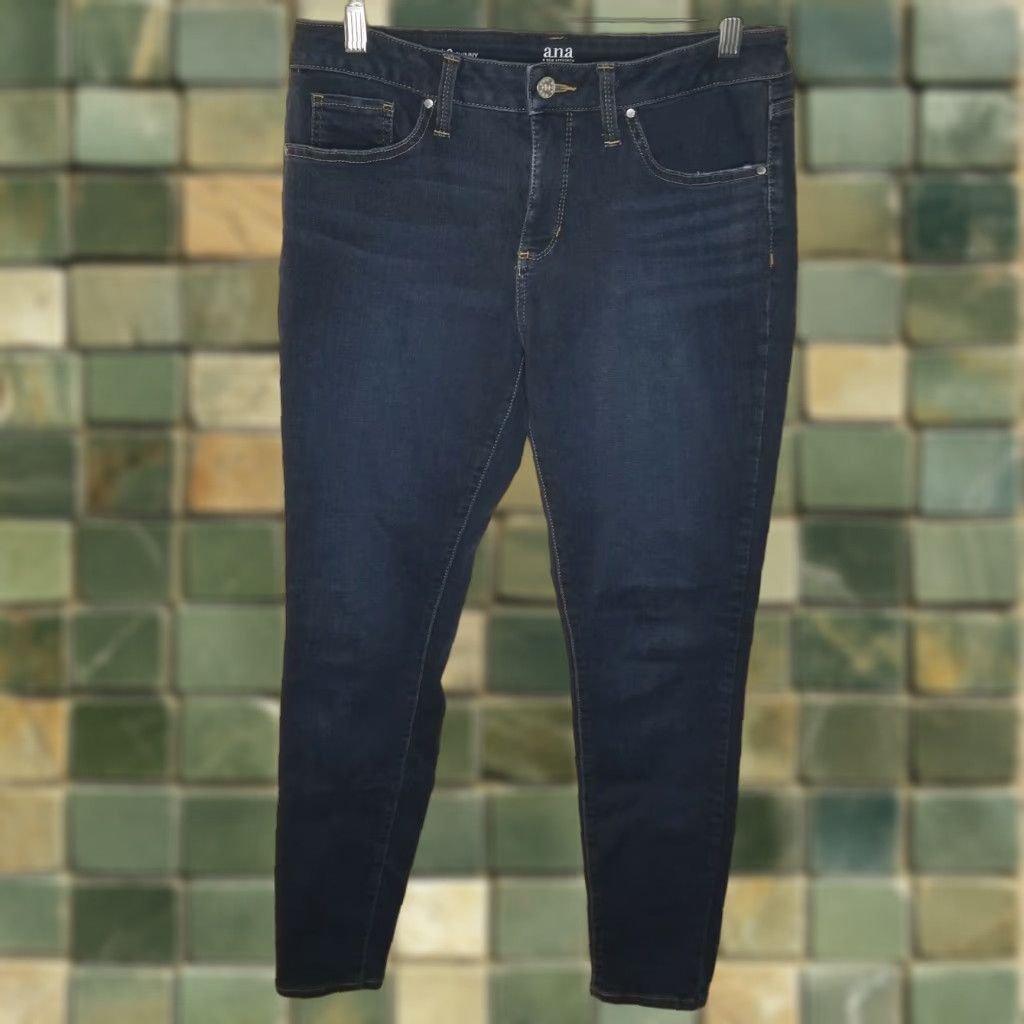 Vintage A New Approach Womens Skinny Blue Jeans Size 10 Size 32" / US 10 / IT 46 - 1 Thumbnail