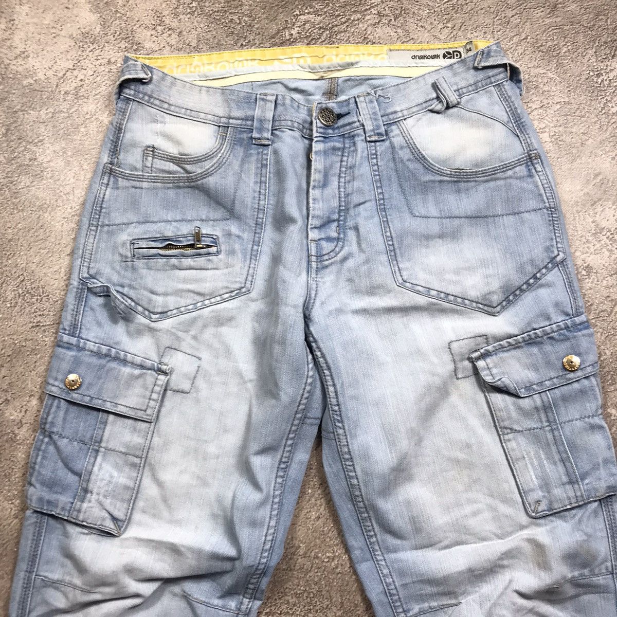 Vintage Vintage Y2K Baggy Distressed Cargo Pants Skate Streetwear 34 Size US 34 / EU 50 - 5 Thumbnail