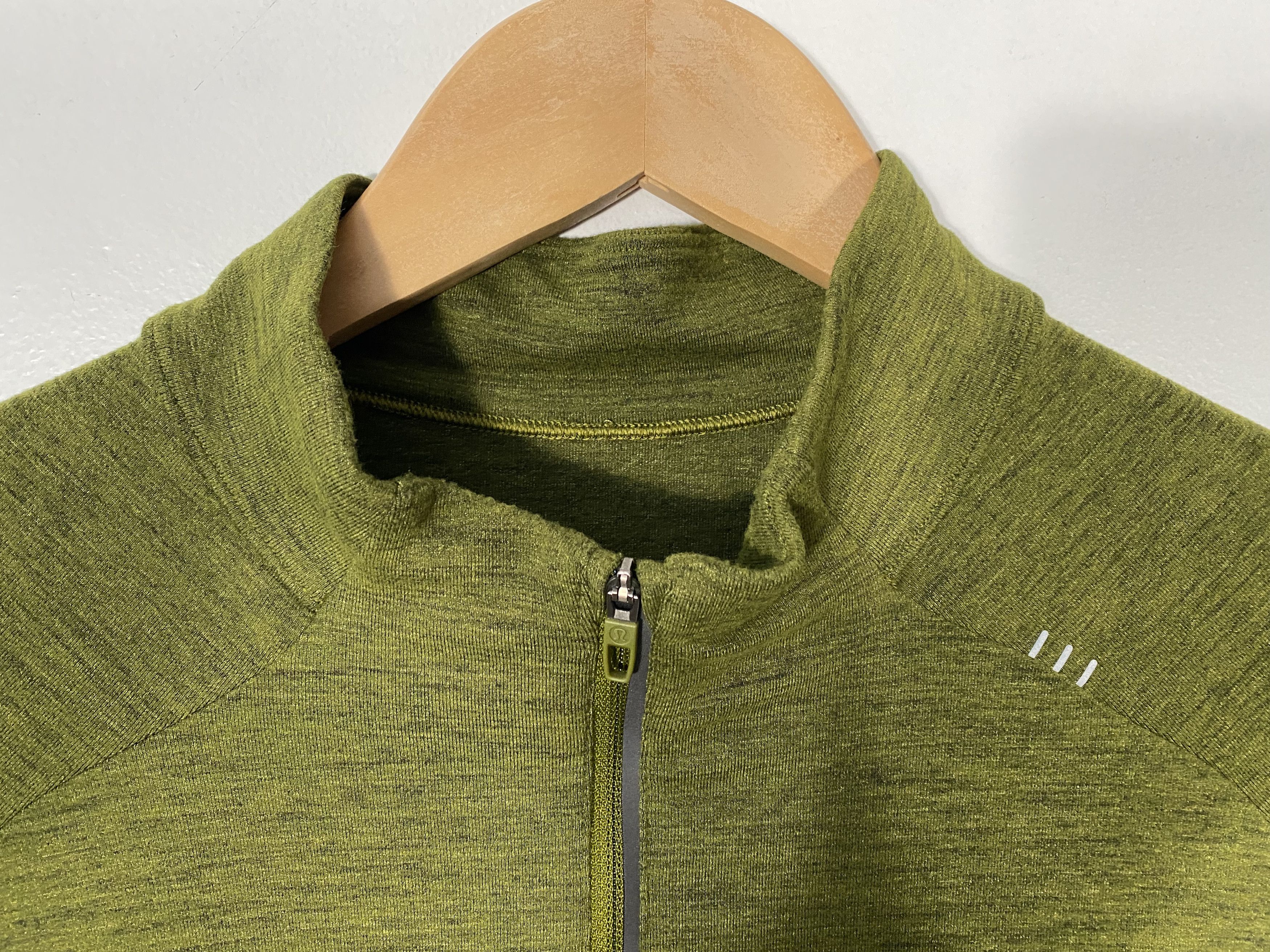 Lululemon M3CMXS - Lululemon Surge Warm Half Zip Green size L Size US L / EU 52-54 / 3 - 3 Thumbnail